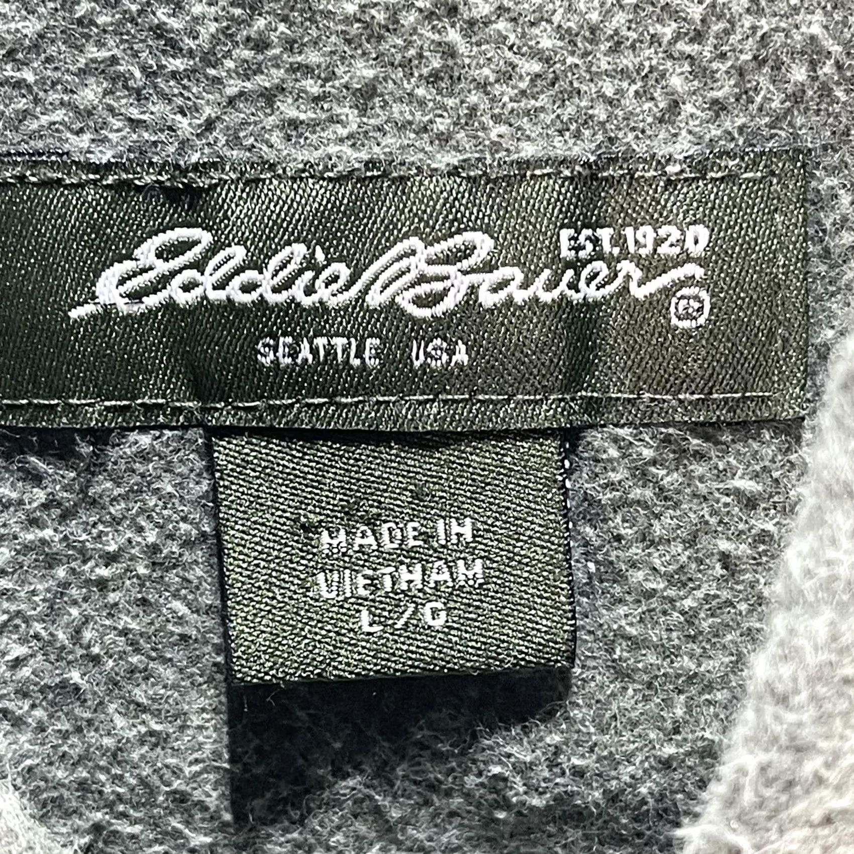 Eddie Bauer Eddie Bauer Fleece Shirt Jacket Mens Large Olive Green Button Front Shacket Size US L / EU 52-54 / 3 - 5 Thumbnail