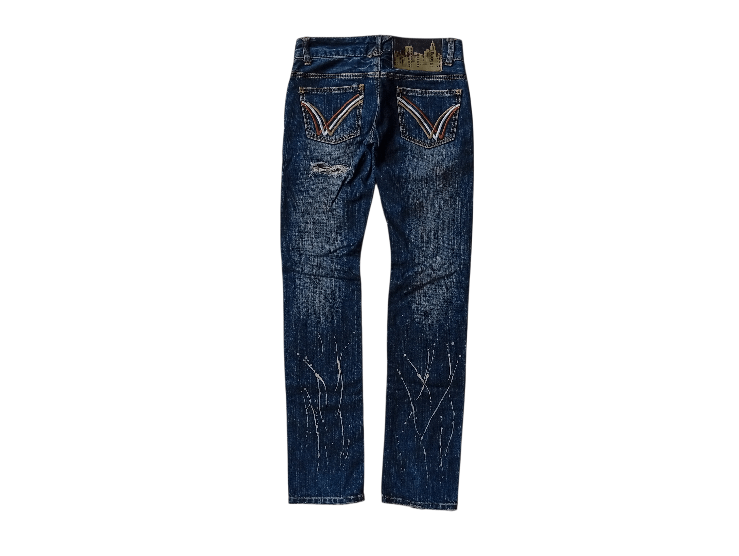 Le Grande Bleu (L.G.B.) LB-03 distressed crash jeans Size 26" / US 2 / IT 38 - 5 Thumbnail