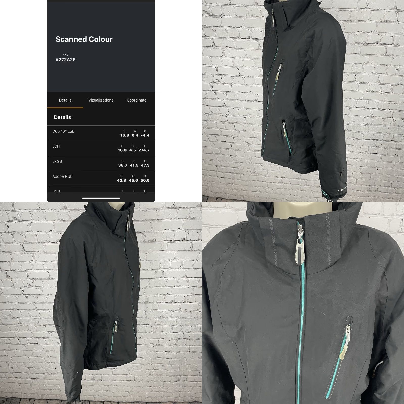 Obermeyer Obermeyer Jacket Women Gray Insulated Zip Pockets Ski Lined Mid-Length Size 8 Size M / US 6-8 / IT 42-44 - 8 Thumbnail