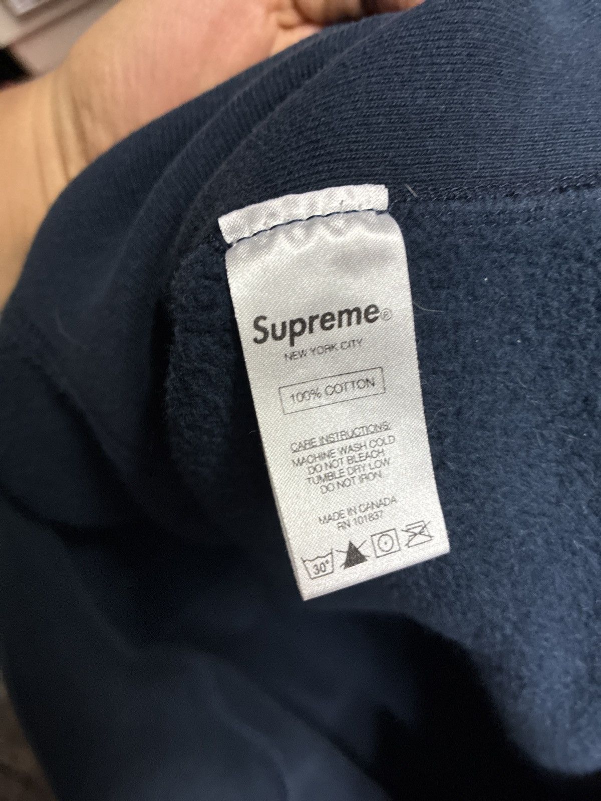Supreme Supreme Box Logo Hoodie FW16 - Navy blue Size US L / EU 52-54 / 3 - 5 Thumbnail