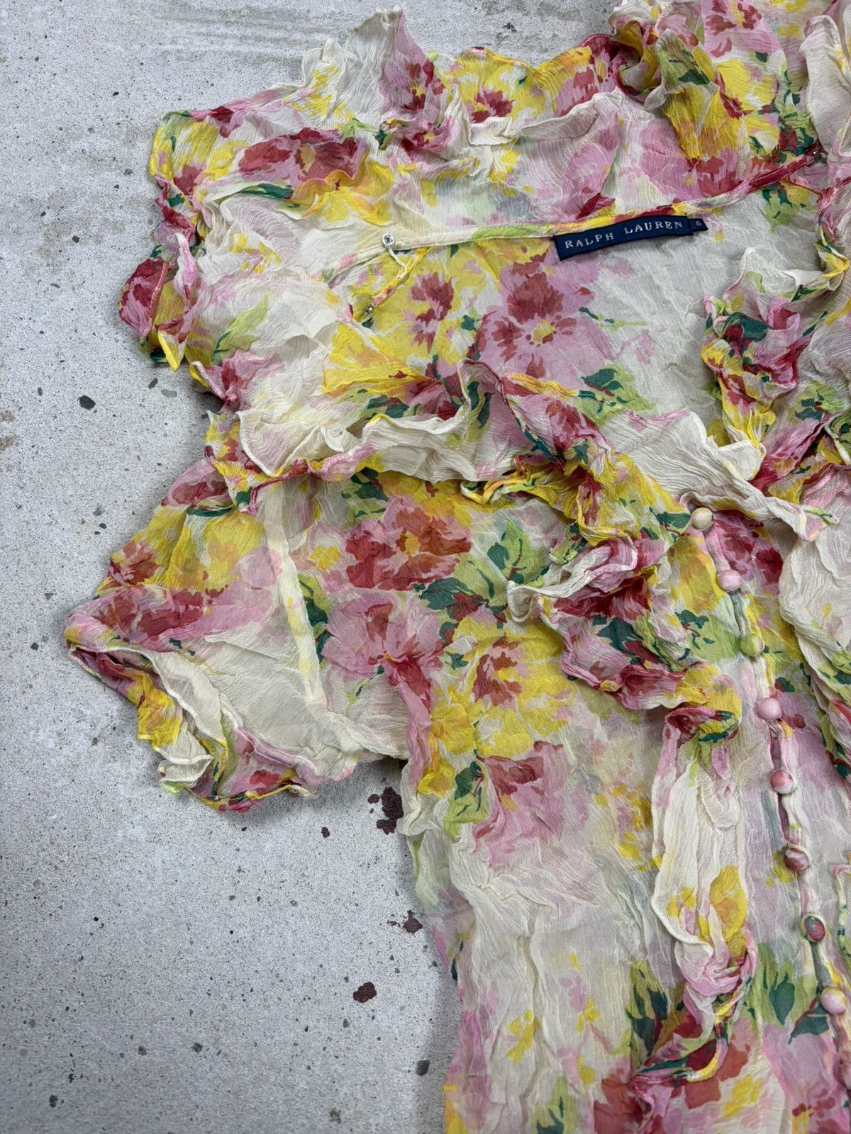Ralph Lauren Ralph Lauren Mainline Silk Floral Print Blouse Shirt Size M / US 6-8 / IT 42-44 - 5 Thumbnail