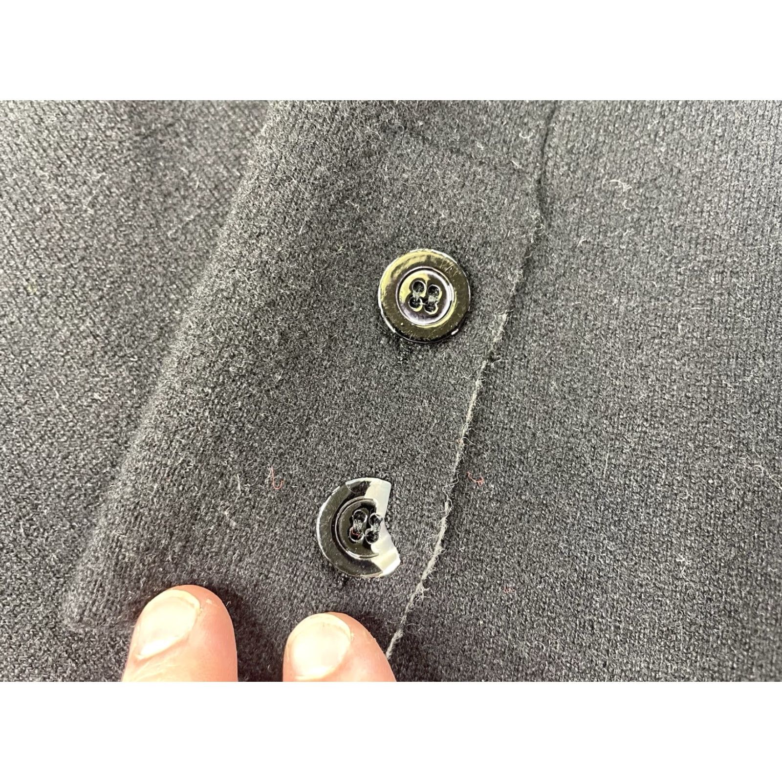 ASH KASH 100% CASHMERE SWEATER Cardigan Jacket Coat Black Womens SIZE 50 Size XL / US 12-14 / IT 48-50 - 5 Thumbnail