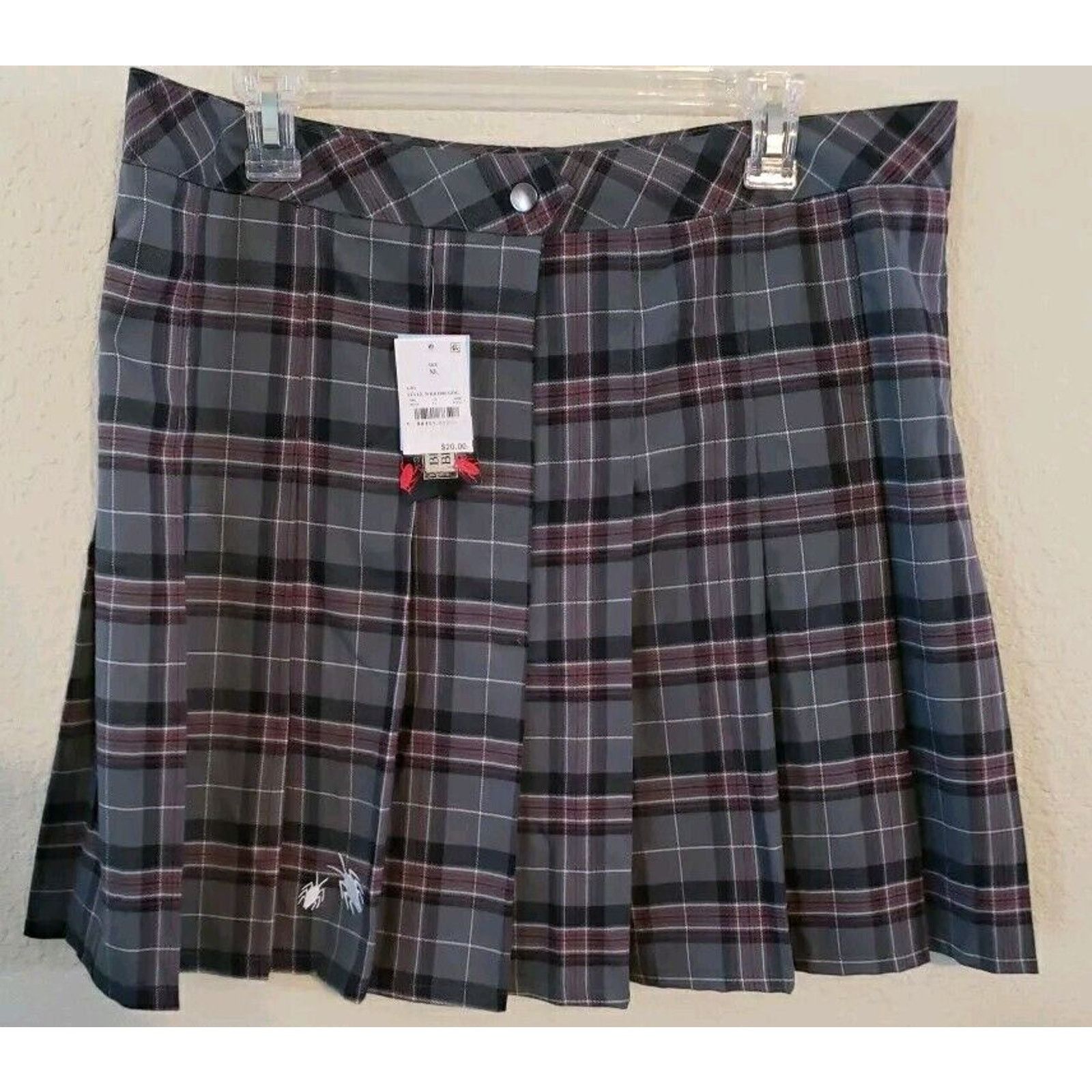 Other Beetlejuice Plaid Skirt Preppy Bugs XL Skort Pleated Goth Size 30" / US 8 / IT 44 - 1 Thumbnail