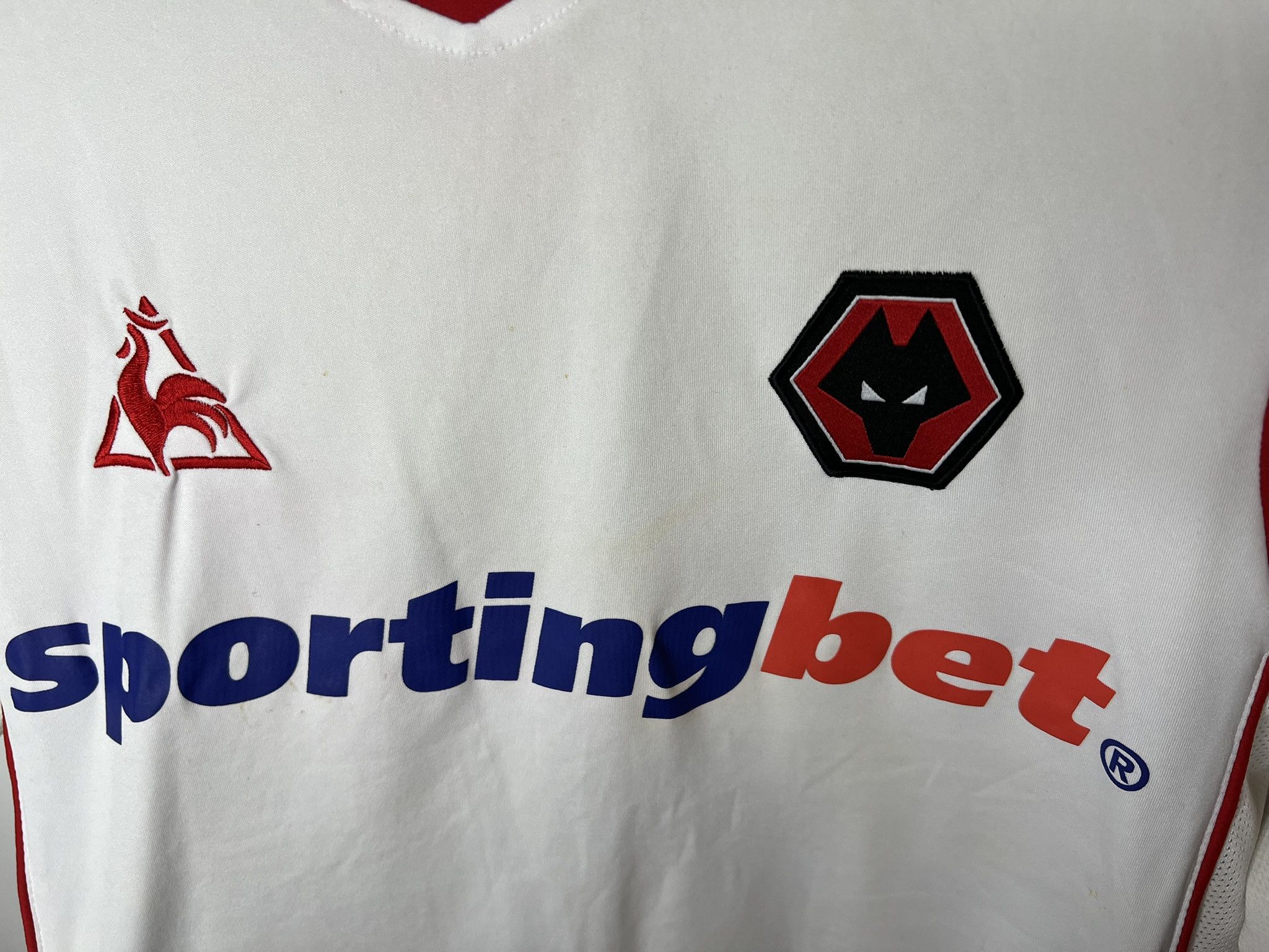 Le Coq Sportif WOLVERHAMPTON WANDERERS 2009 2010 AWAY FOOTBALL SHIRT SOCCER Size US M / EU 48-50 / 2 - 5 Thumbnail