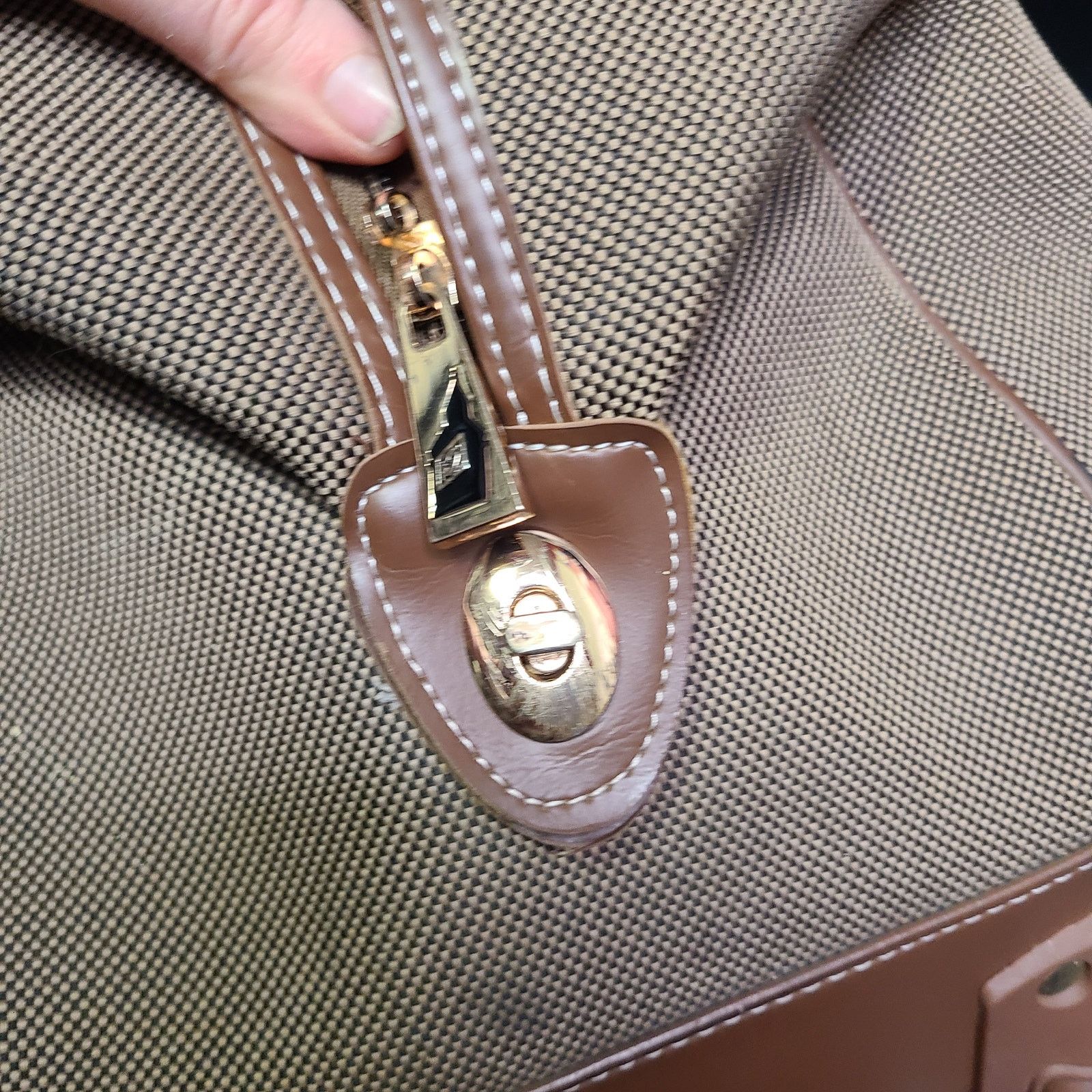 London Fog London Fog large brown rolling travel suitcase Size ONE SIZE - 8 Thumbnail