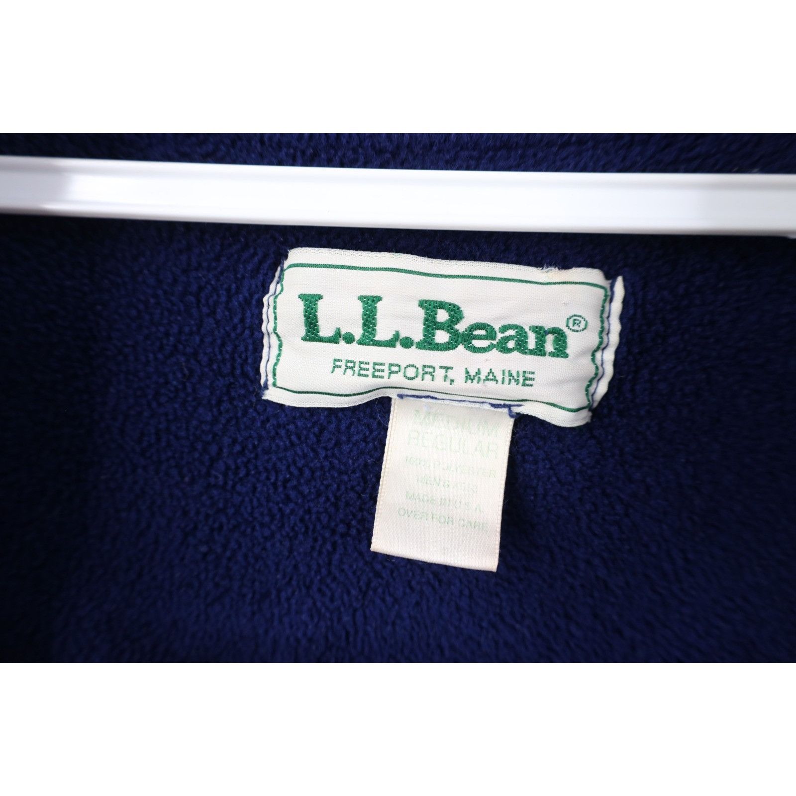 L.L. Bean Vintage 90s LL BeanPiped Trim Belted Fleece Bath Robe Size US M / EU 48-50 / 2 - 8 Thumbnail