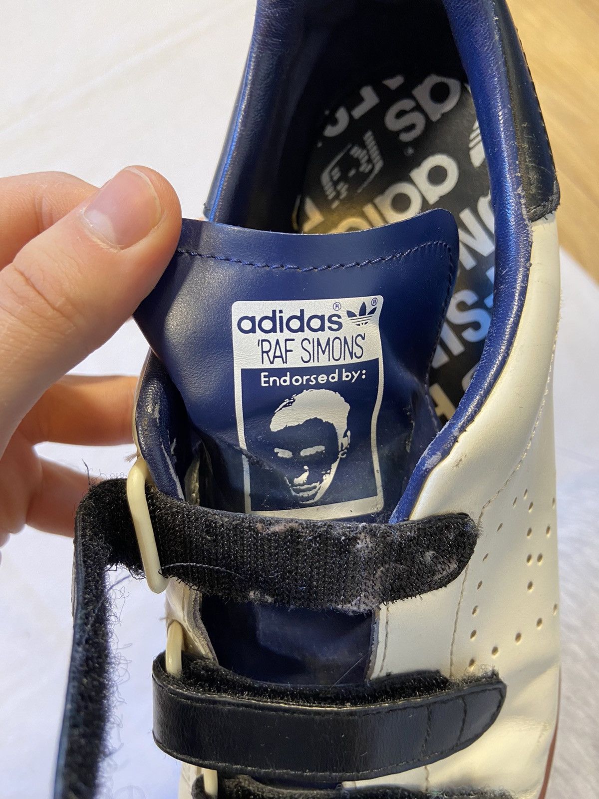 Adidas × Raf Simons Stan Smith with velcro straps with navy black and Brown Size US 9 / EU 42 - 19 Thumbnail