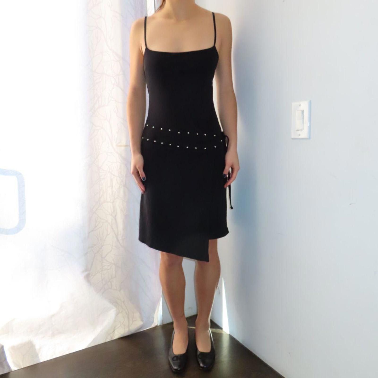 Bcbgmaxazria BCBG MaxAzria Black Mesh V-Neck Body-Con Dress. | Grailed