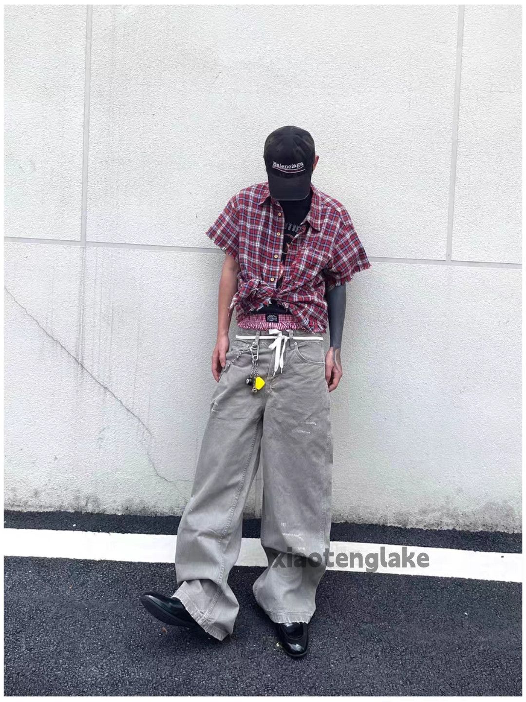 Vintage Unisex washed faded loose baggy hiphop cargo pants Size US 32 / EU 48 - 9 Thumbnail