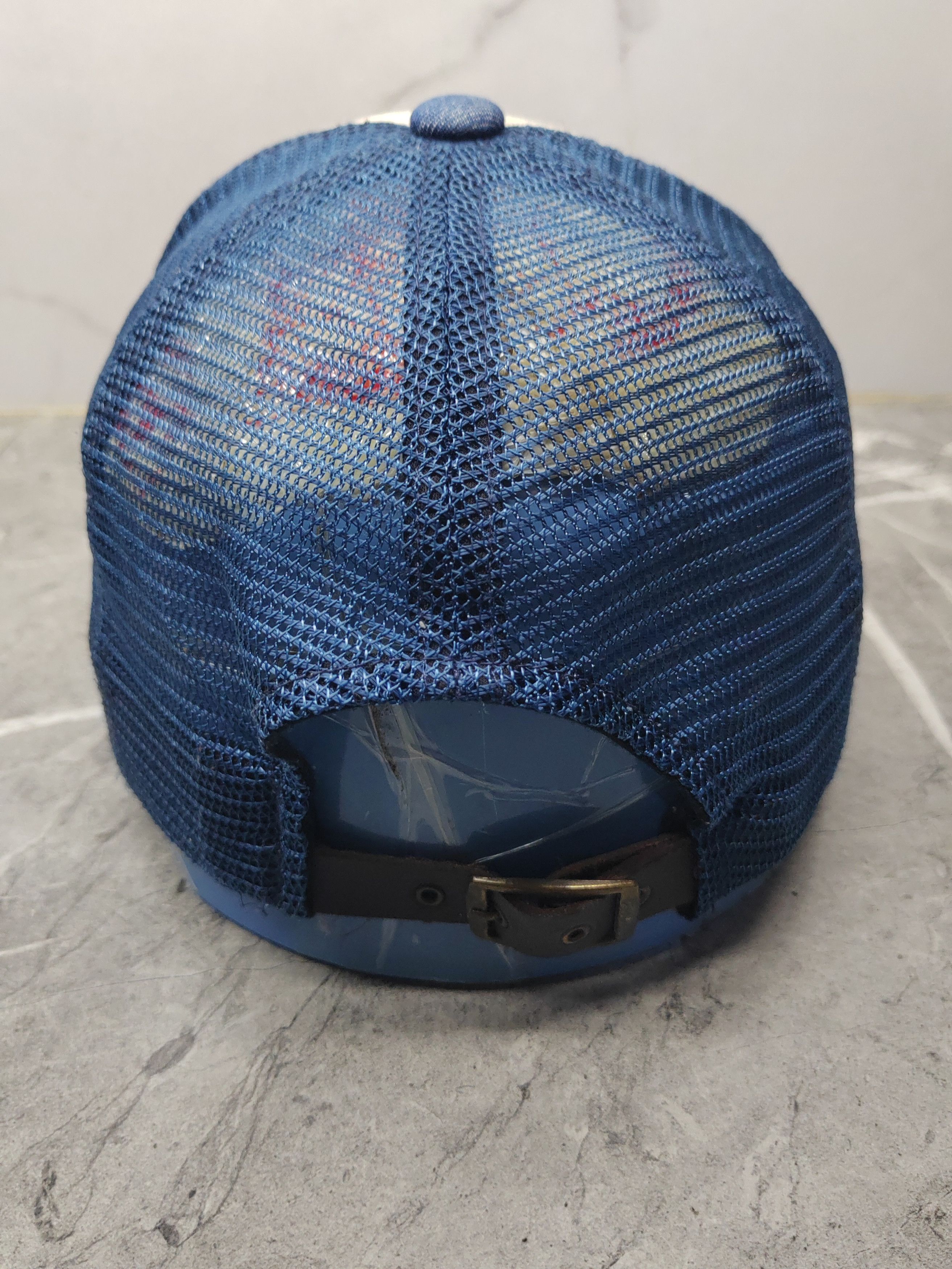 Avirex Vintage Avirex Denim DIstressed Style Trucker Cap Hat Size ONE SIZE - 5 Thumbnail