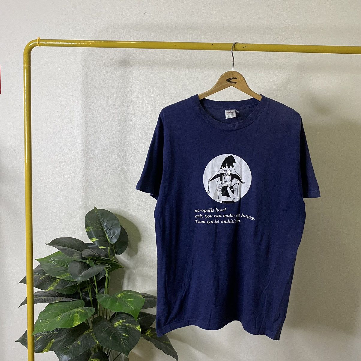 Vintage Vintage 1990s Team Gal Acropolis How Tee Size US L / EU 52-54 / 3 - 1 Thumbnail
