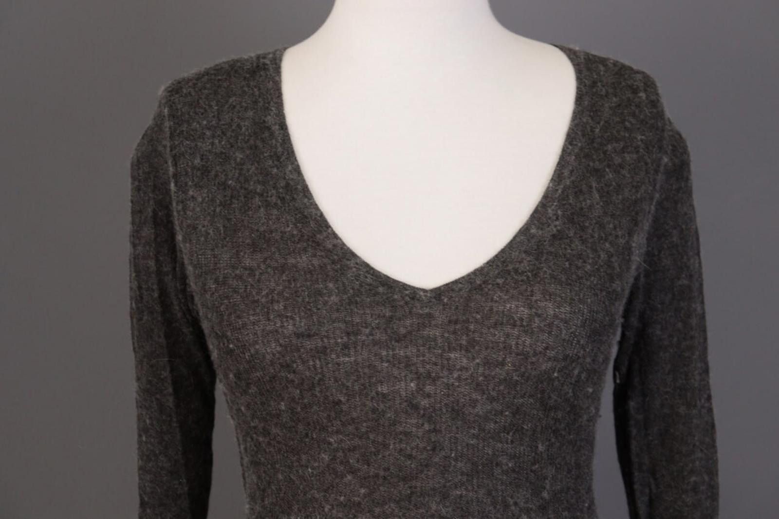 Lanvin Lanvin Gray Alpaca Wool Knitted Pullover Sweater Size S Size S / US 4 / IT 40 - 2 Thumbnail