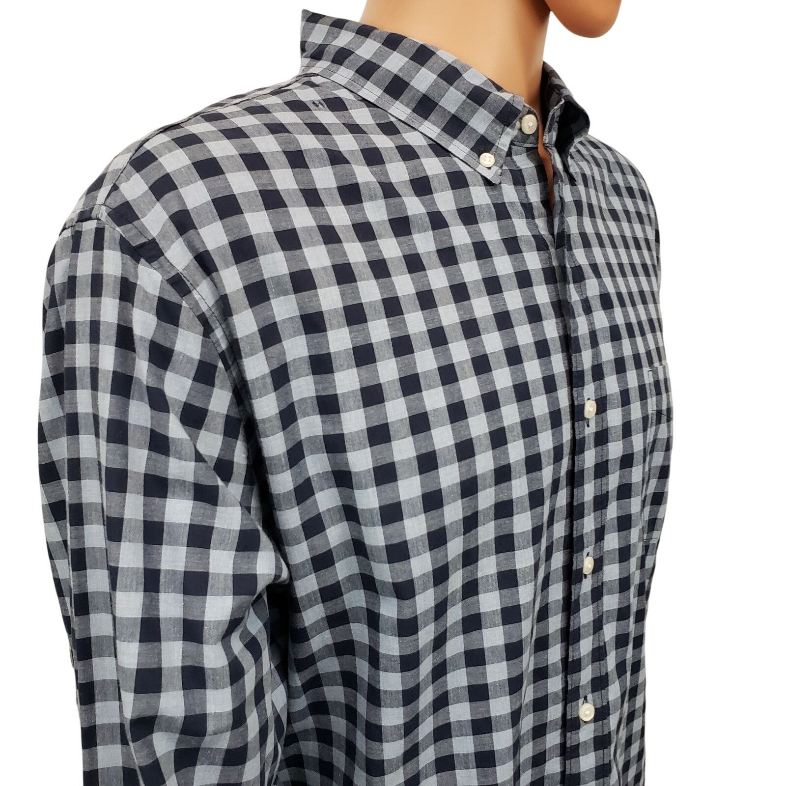 J.Crew J. Crew Shirt Classic Fit XL Gingham Check Button down L/S Size US XL / EU 56 / 4 - 6 Thumbnail