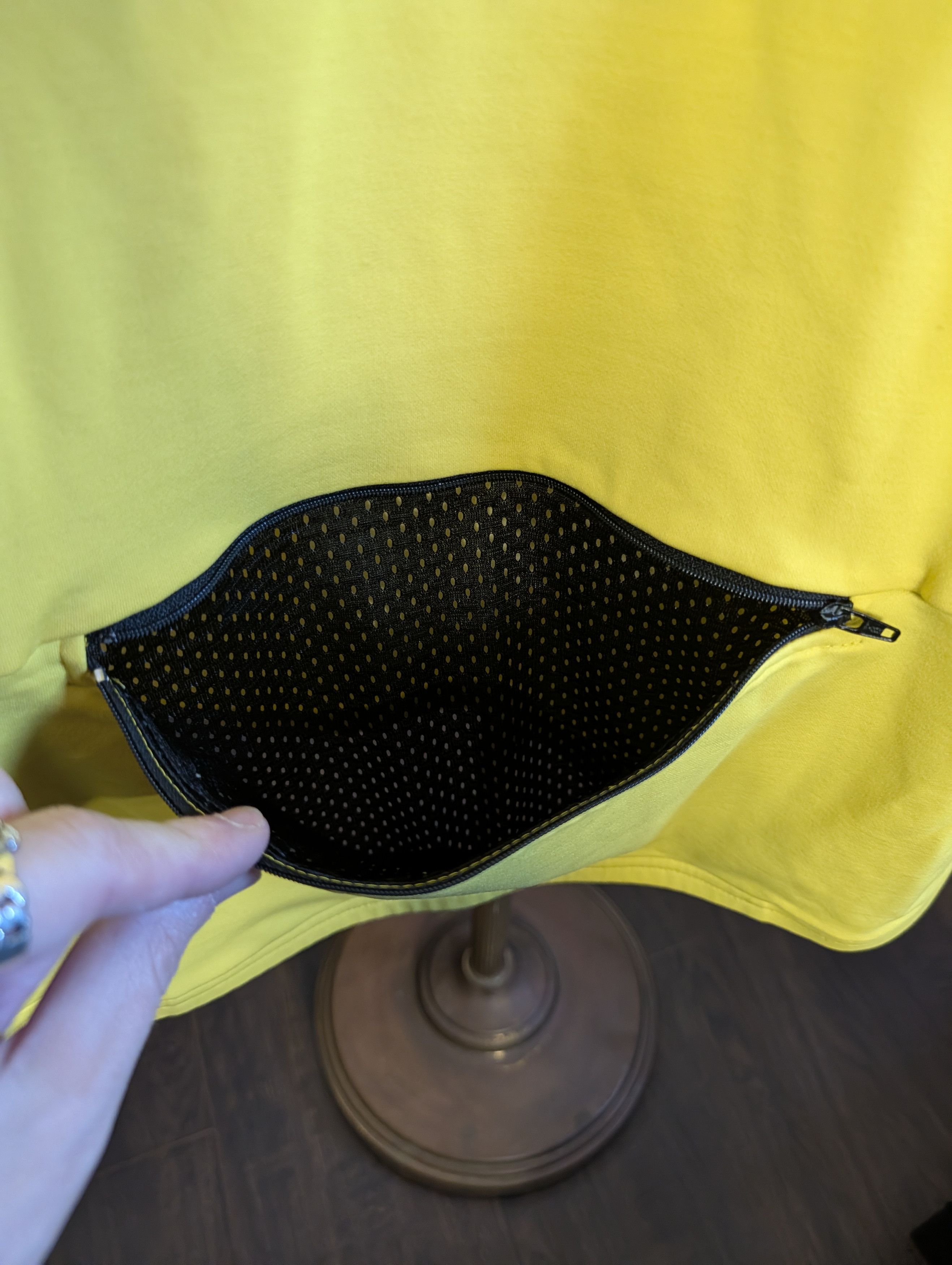 Canari VTG MiUSA Yellow L/S 1/4 Zip Yellow Logo Cycling Jersey Size US L / EU 52-54 / 3 - 12 Thumbnail