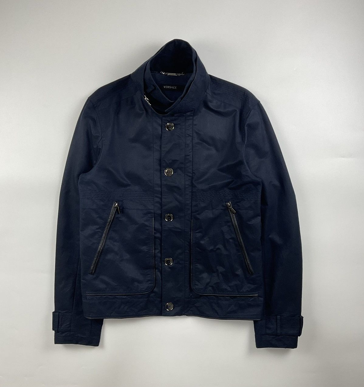 image of Versace Field Jacket in Navy, Men's (Size Medium)
