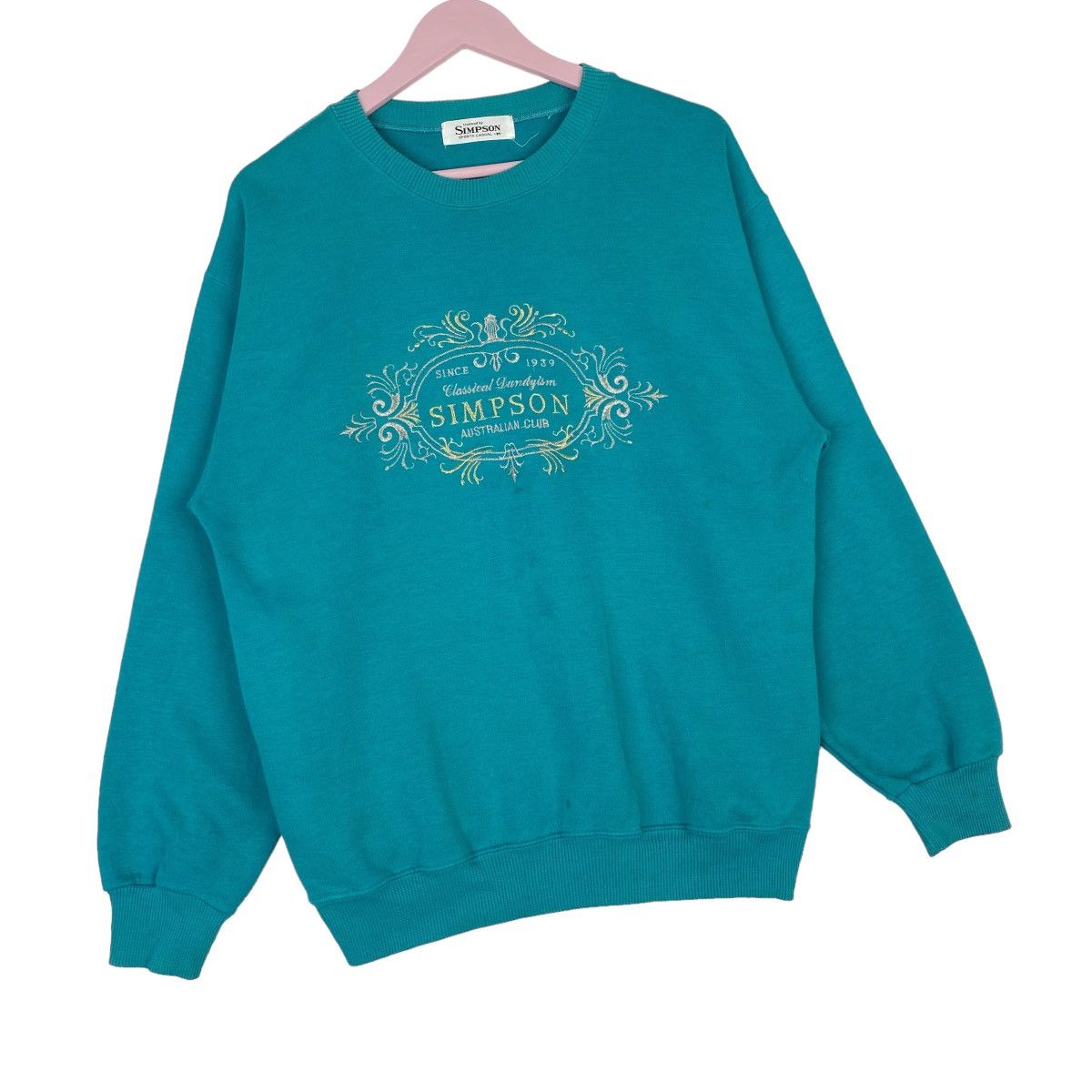 The Simpsons Simpson Embroidery Logo Sweatshirt Crewneck Pullover Jumper Size US L / EU 52-54 / 3 - 4 Thumbnail