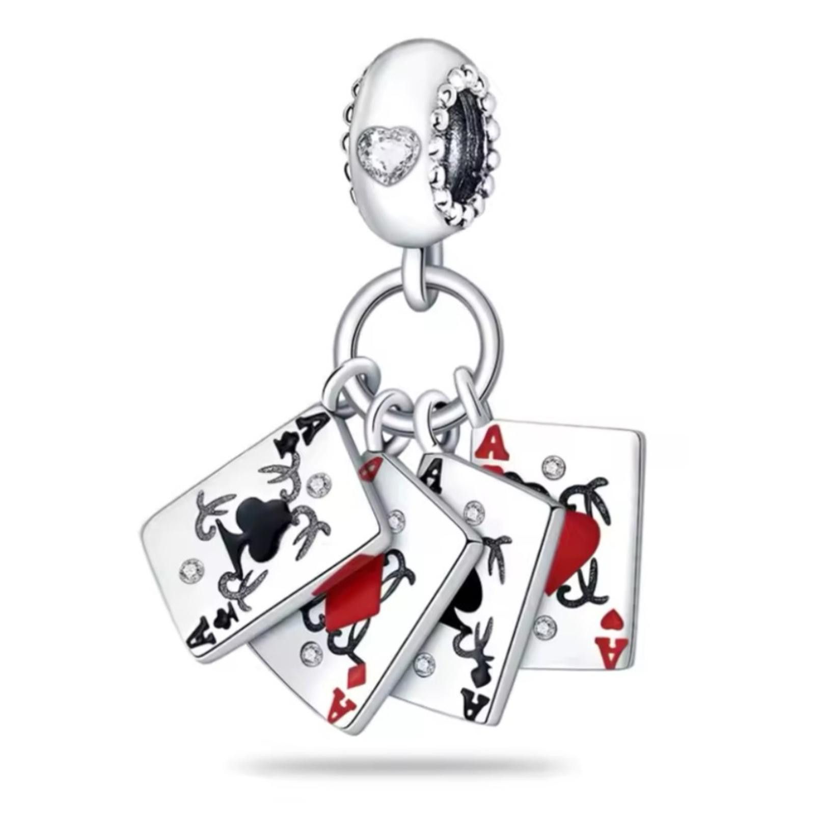 Other NWOT Playing Card Dangle Charm Sterling Silver 925 Size ONE SIZE - 1 Thumbnail