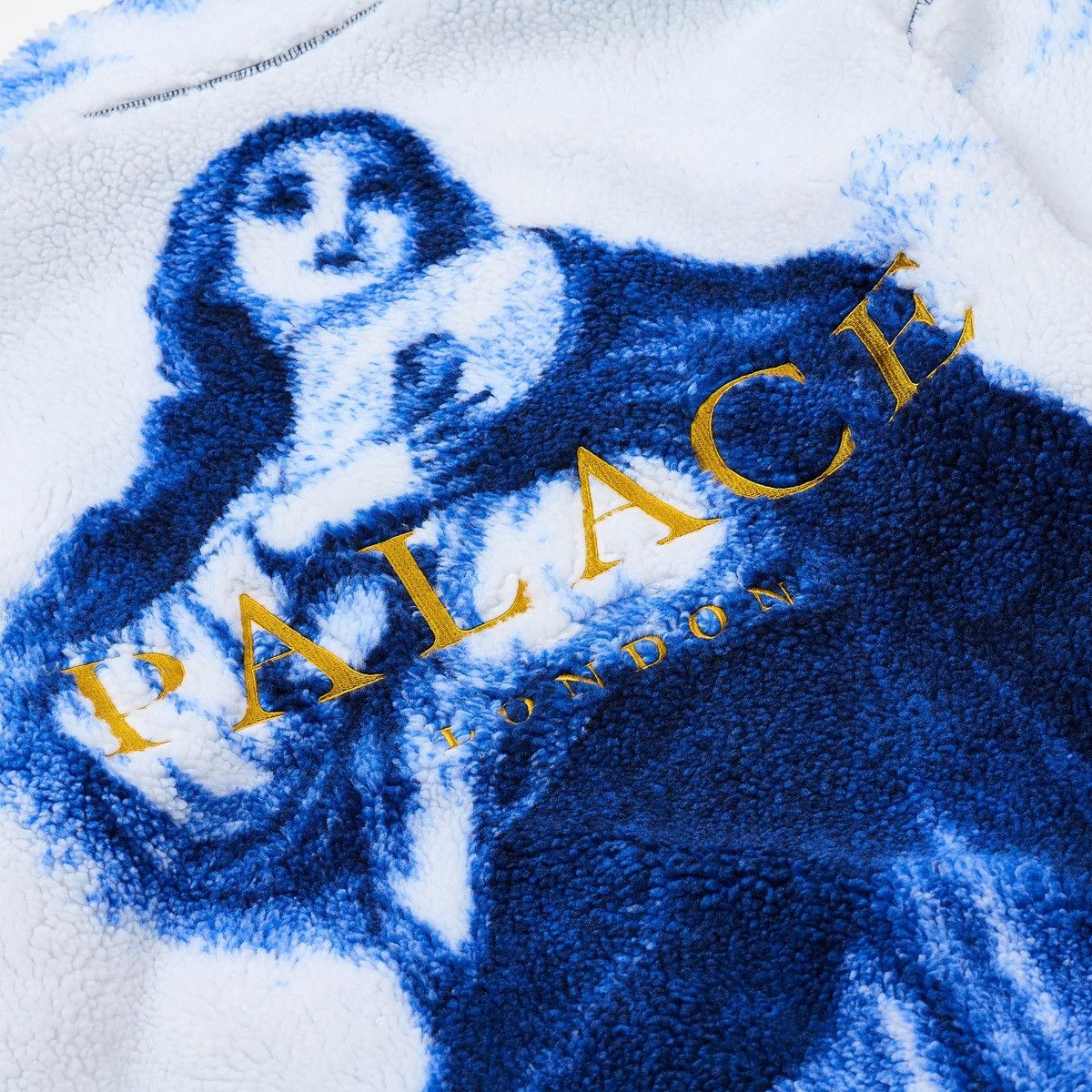 Palace Palace Holy Grail Funnel Fleece Jacket White Size US XL / EU 56 / 4 - 3 Thumbnail