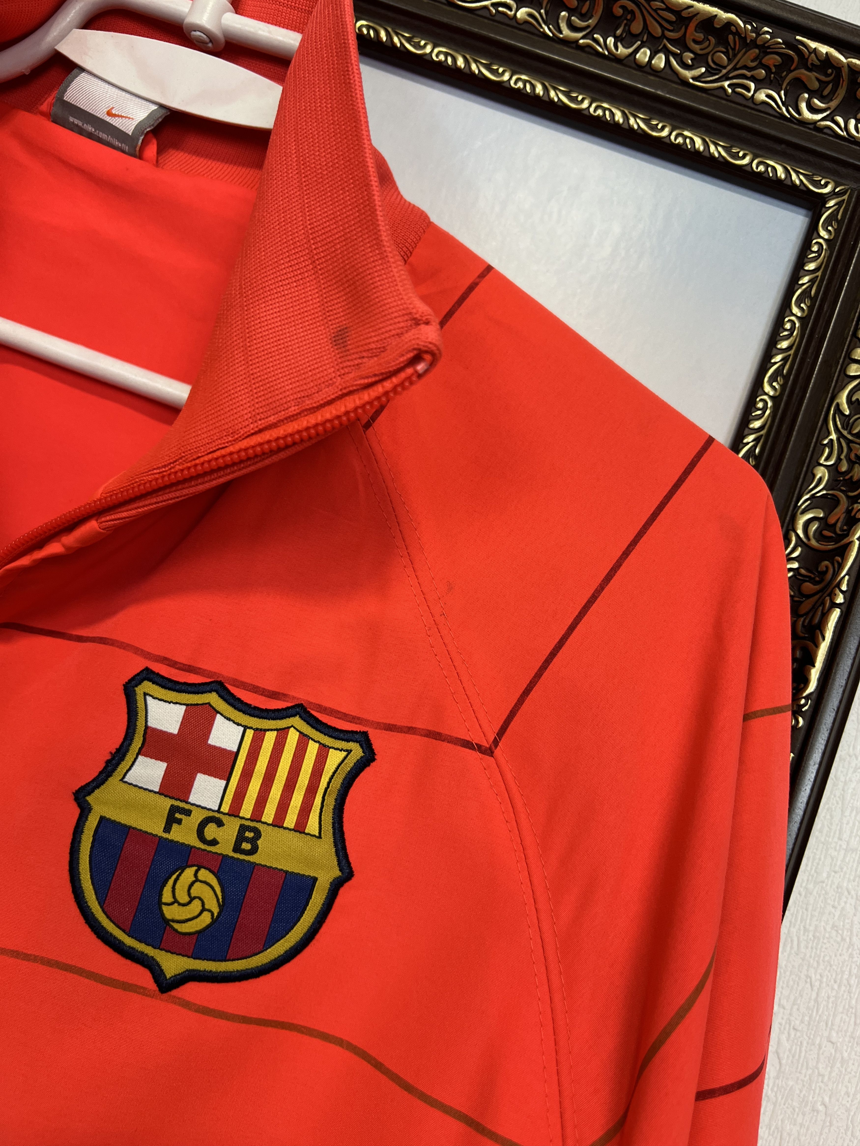 Nike Vintage Nike FC Barcelona Football Jacket Soccer Track Top Size US L / EU 52-54 / 3 - 9 Thumbnail