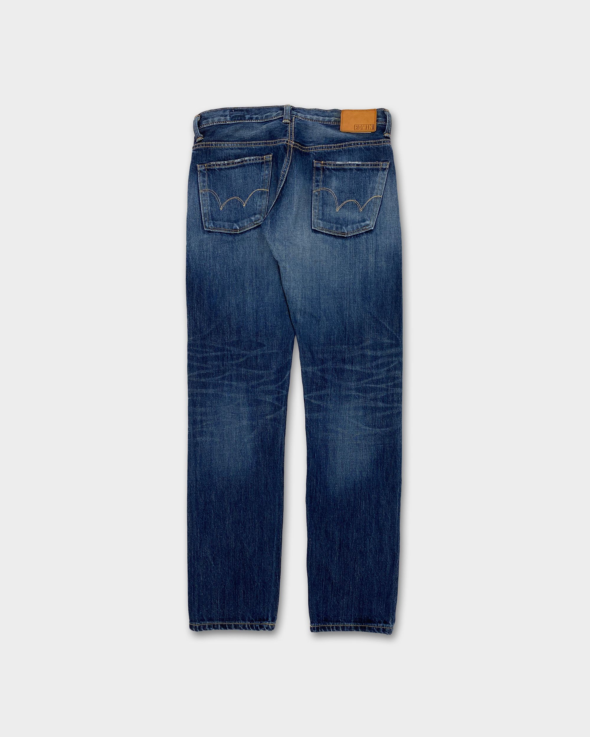 Edwin 1990s Made in Japan Regular Tapered Selvedge Denim Size 29" - 2 Thumbnail