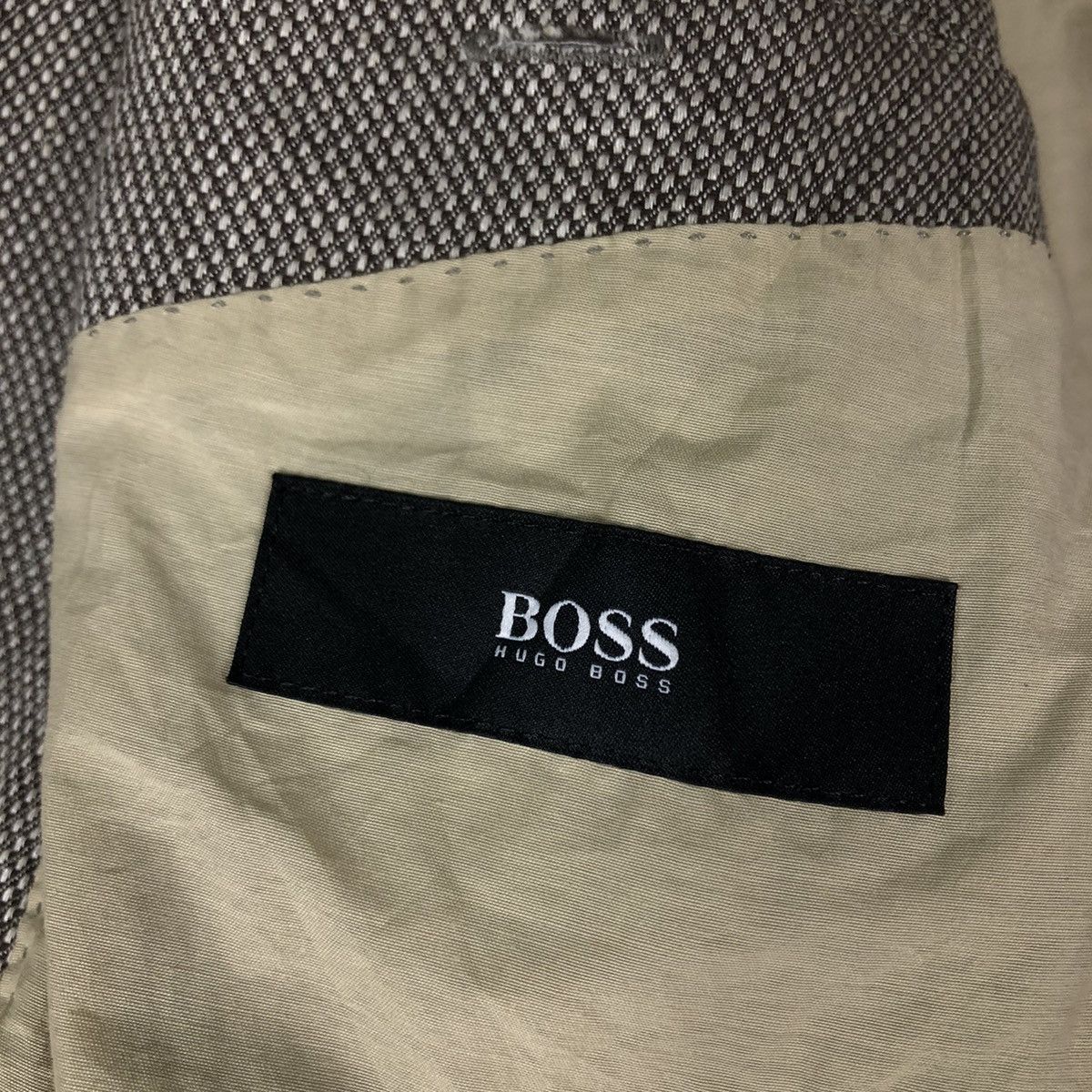 Vintage 🔥Vintage Chore Jacket Abstract Double Collar Hugo Boss Size US M / EU 48-50 / 2 - 16 Thumbnail