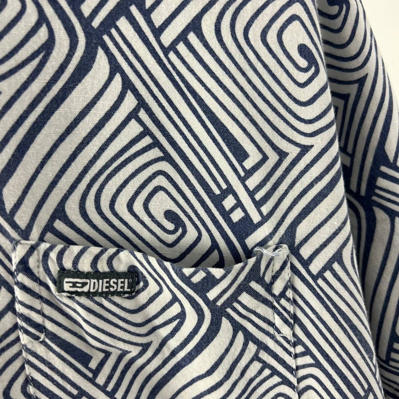 Diesel Vintage Y2K Diesel Avant Garde Button Up Shirt Size US L / EU 52-54 / 3 - 4 Thumbnail