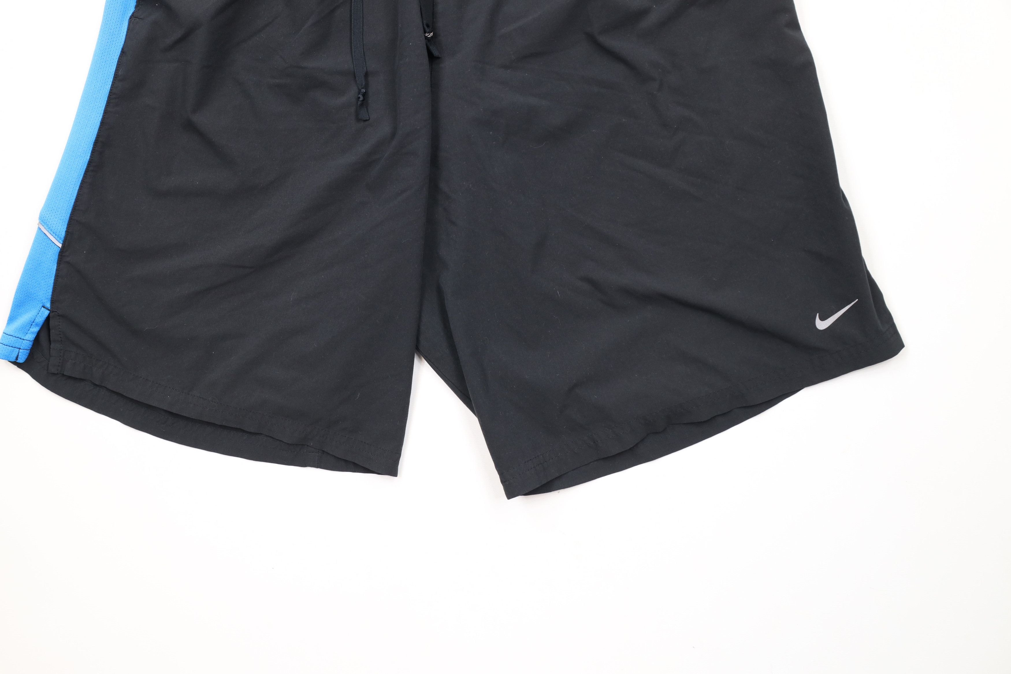 Nike × Vintage Vintage Y2K Nike Scott Swoosh Reflective Lined Shorts Black Size US 36 / EU 52 - 4 Thumbnail