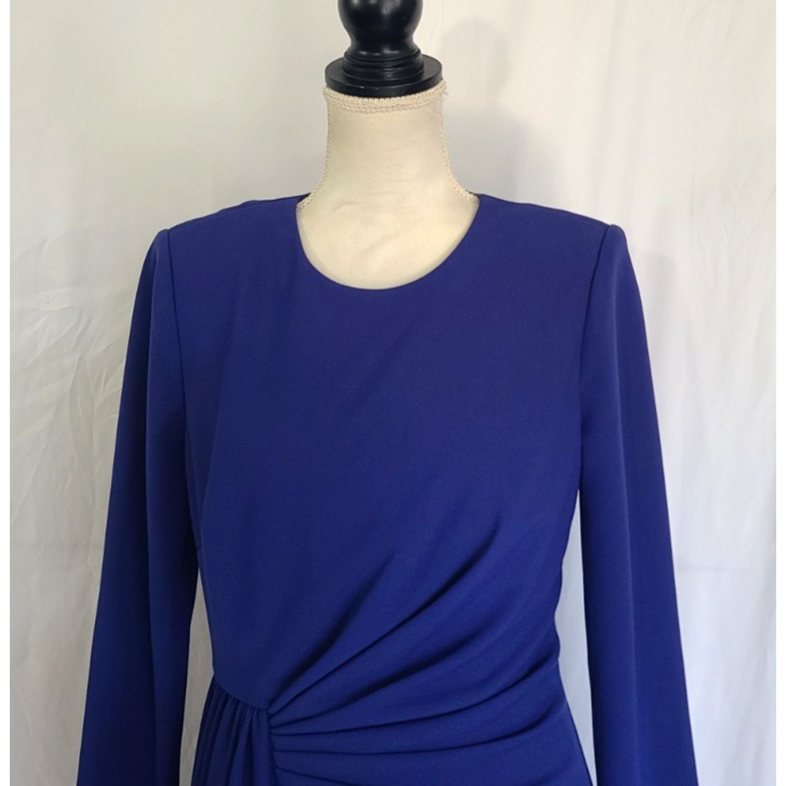 Badgley Mischka New W/Tags Badgley Mischka Ultra Violet Draped Crepe Gown 6 Size M / US 6-8 / IT 42-44 - 4 Thumbnail
