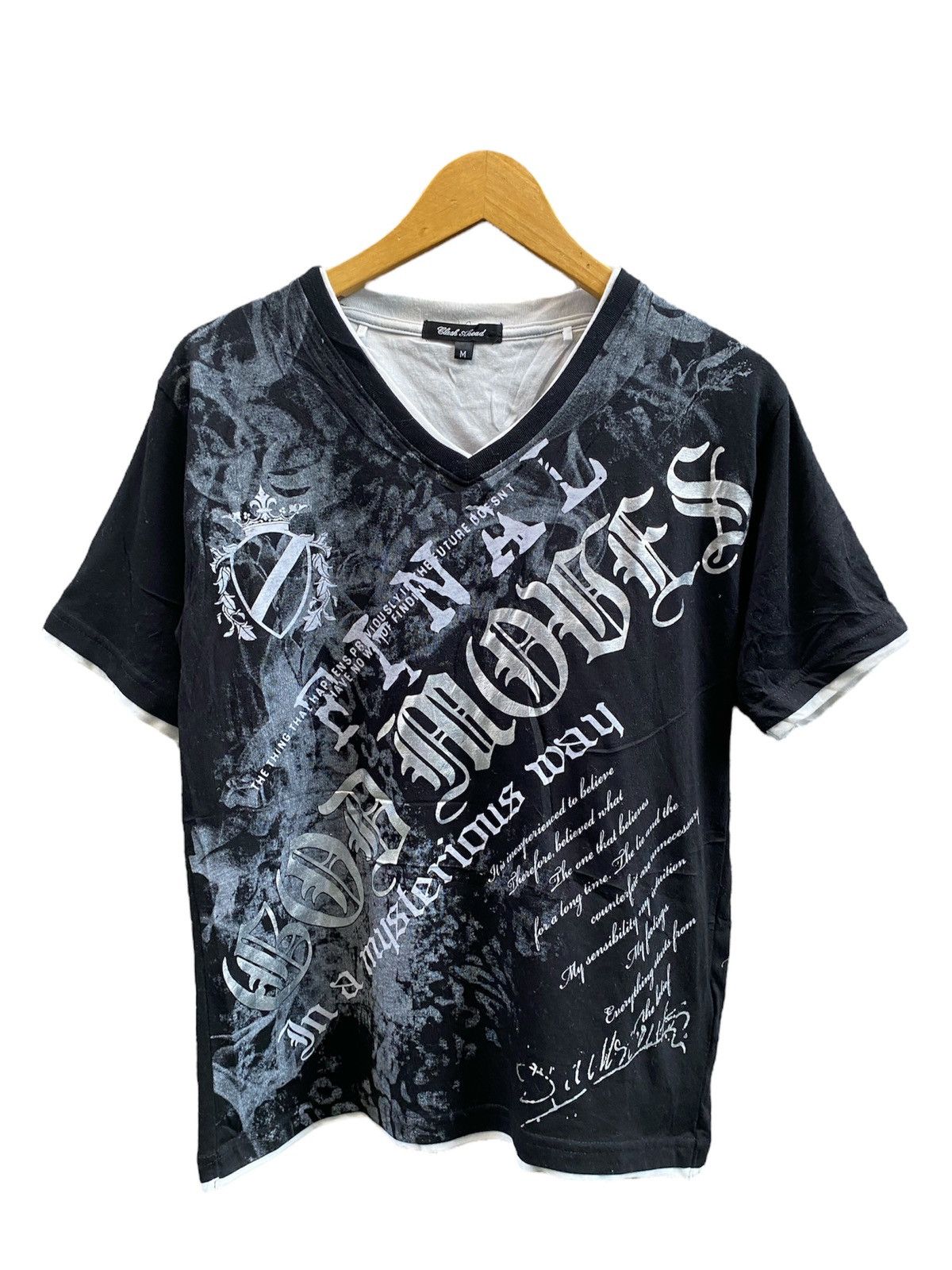 Hysteric Glamour × If Six Was Nine × Le Grande Bleu (L.G.B.) Japanese Glash Ahead Poem Seditionaries Double Layer Tshirt Size US M / EU 48-50 / 2 - 1 Thumbnail