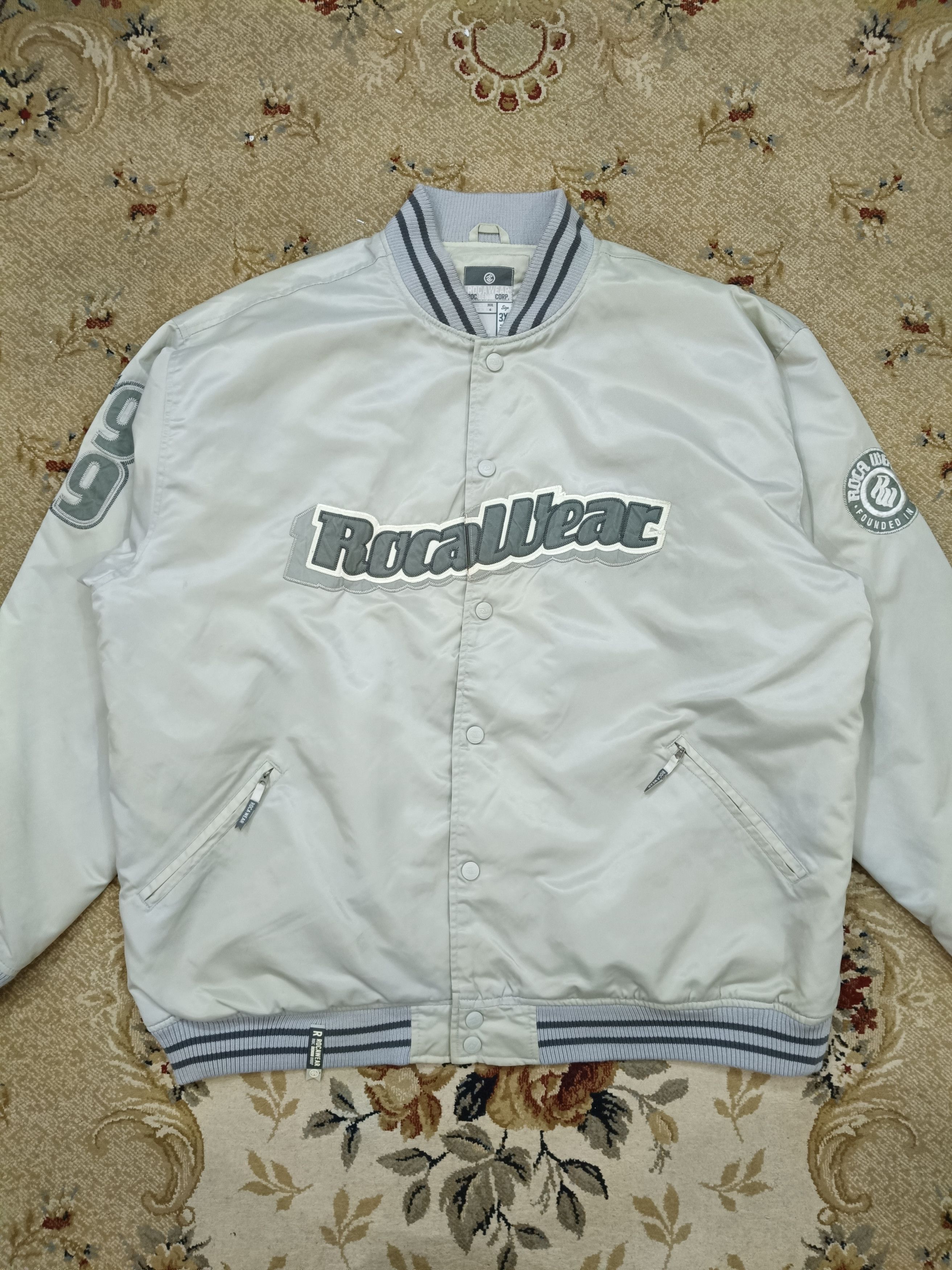 Rocawear × Vintage Rocawear Vintage Baseball Jacket Size US XXL / EU 58 / 5 - 11 Thumbnail