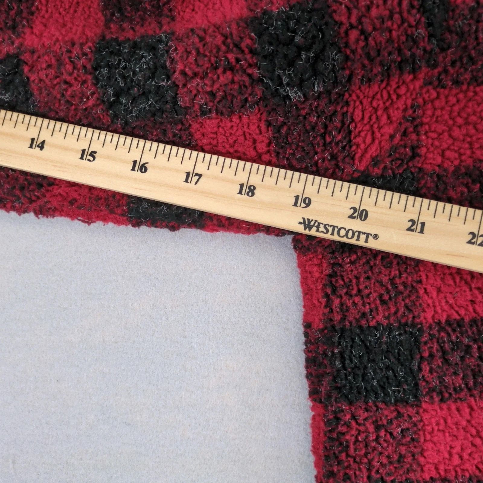 Vintage Tally-Ho Buffalo Plaid Fleece Jacket Women's Faux Fur Collar Size L / US 10 / IT 46 - 7 Thumbnail