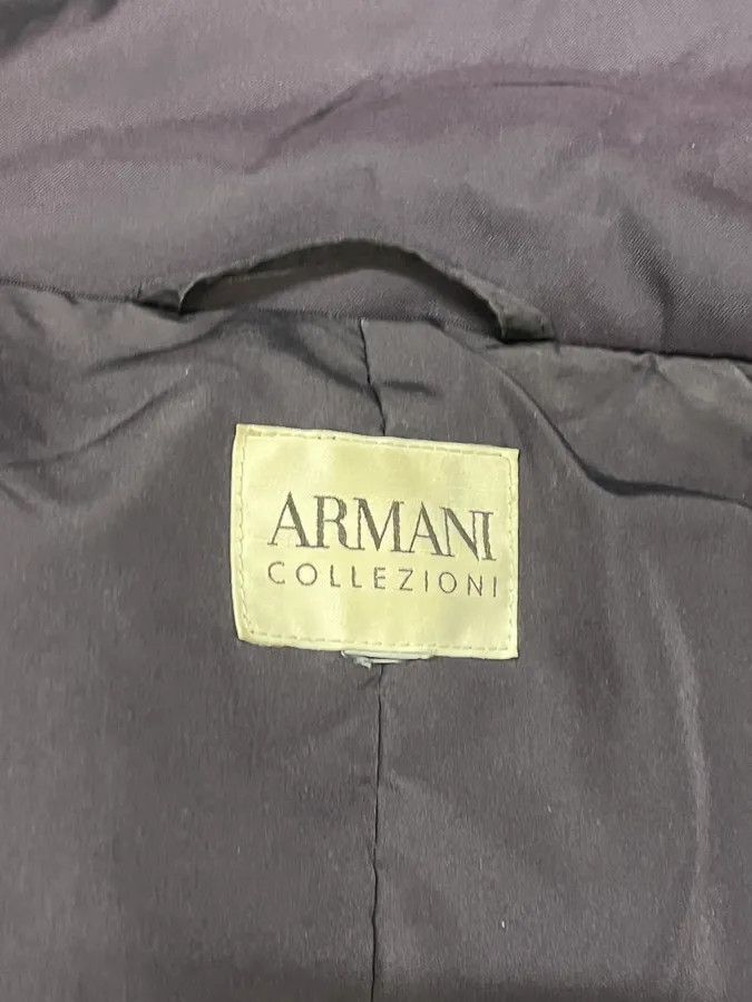 Armani Collezioni AW2010 Armani Collezioni Dark Purple Asymmetrical Light Trench Coat Size US S / EU 44-46 / 1 - 11 Thumbnail