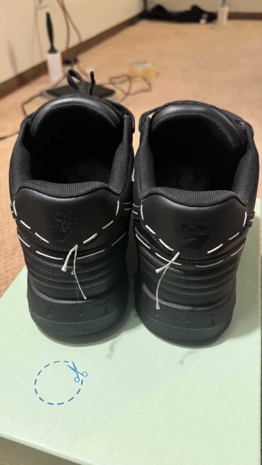 Off-White Off-White Out of Office Low Sartorial Stitching Sneakers Size US 12 / EU 45 - 4 Thumbnail