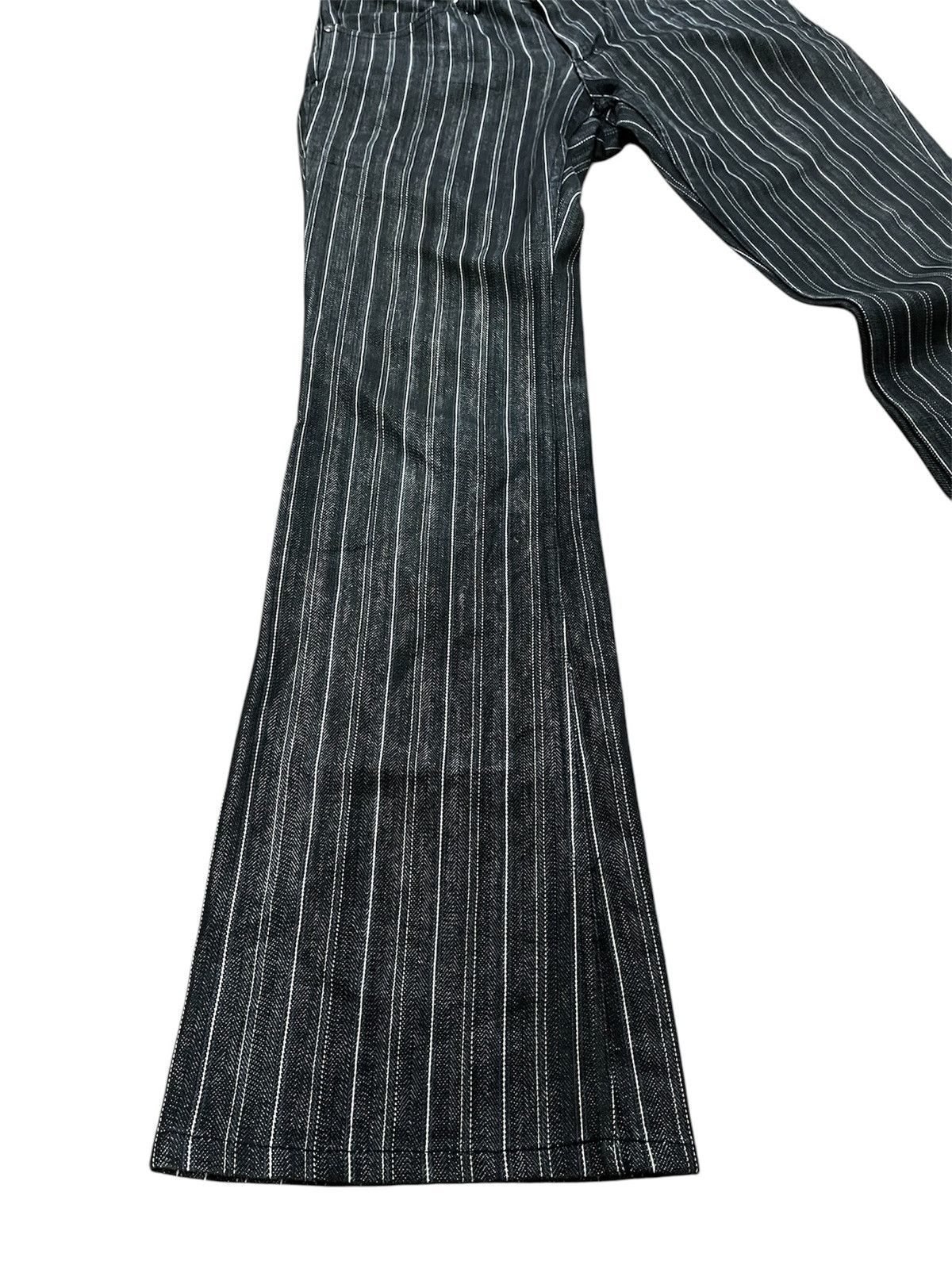 Japanese Brand Flare Jeans custom culture striped Denim Bootcut y2k Size US 30 / EU 46 - 3 Thumbnail