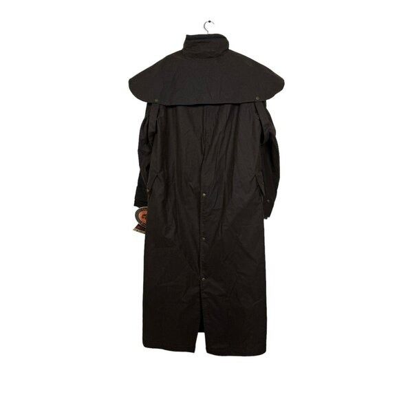Vintage NWT Thomas Cook Long 100% Waxed Cotton Coat Jacket Riding Size US L / EU 52-54 / 3 - 9 Thumbnail