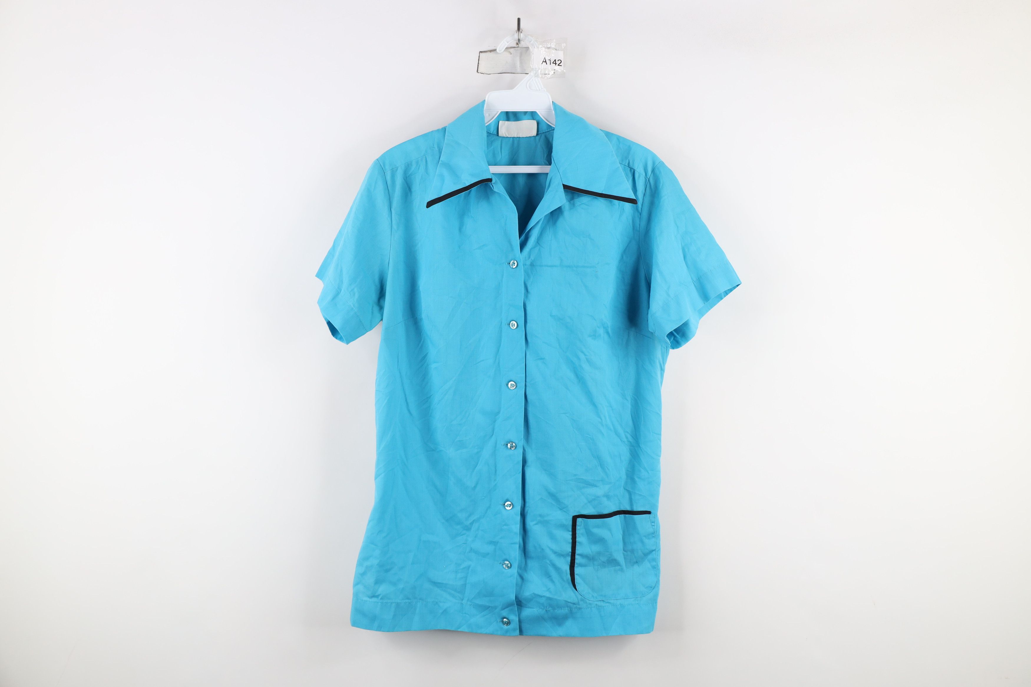 Vintage Vintage 50s 60s Rockabilly Collared Bowling Button Shirt USA Size XXS / US 00 / IT 34 - 1 Thumbnail