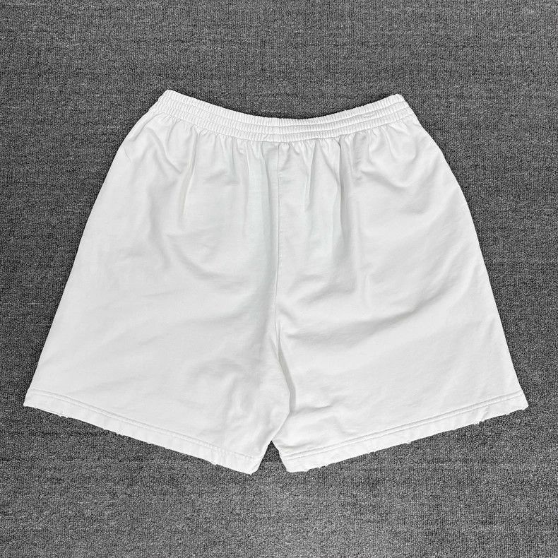 Balenciaga Balenciaga White Embroidered Logo Shorts Size M-2505 Size US 30 / EU 46 - 2 Thumbnail