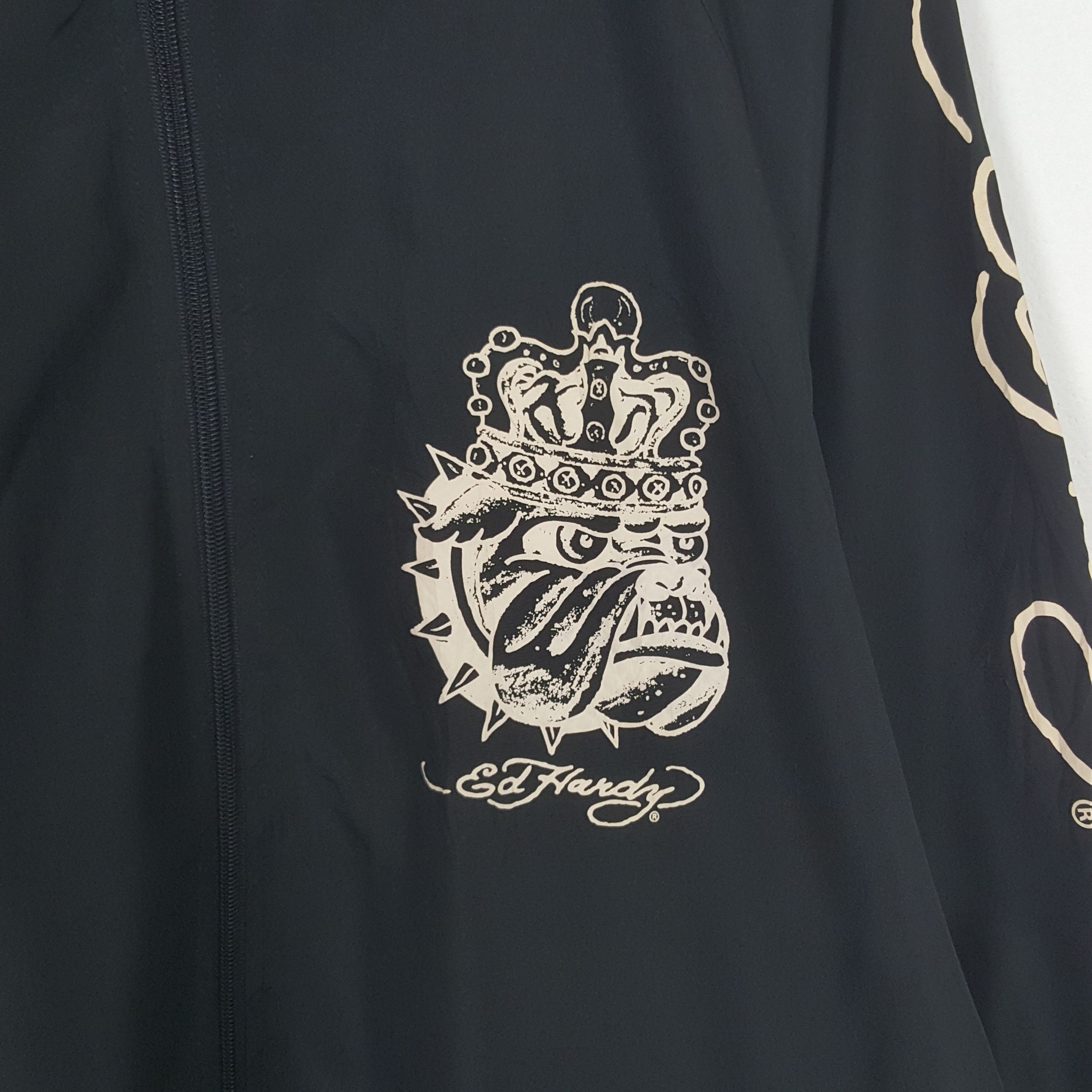 Ed Hardy × Vintage Vintage Ed Hardy Zipper Windbreaker Jacket Size US L / EU 52-54 / 3 - 4 Thumbnail