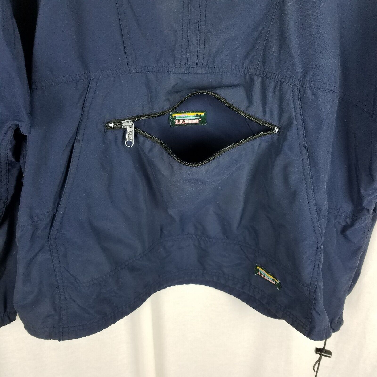 L.L. Bean Vtg LLBean Hooded Anorak Navy Pullover Jacket Windbreaker XL Size US XL / EU 56 / 4 - 4 Thumbnail