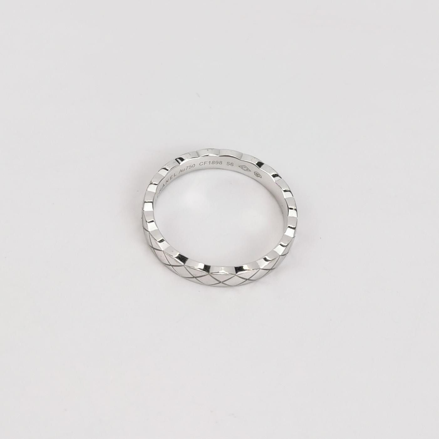 Chanel Chanel Coco Crush 18K White Gold Couple Ring Size 16 Size 2 Size ONE SIZE - 3 Thumbnail