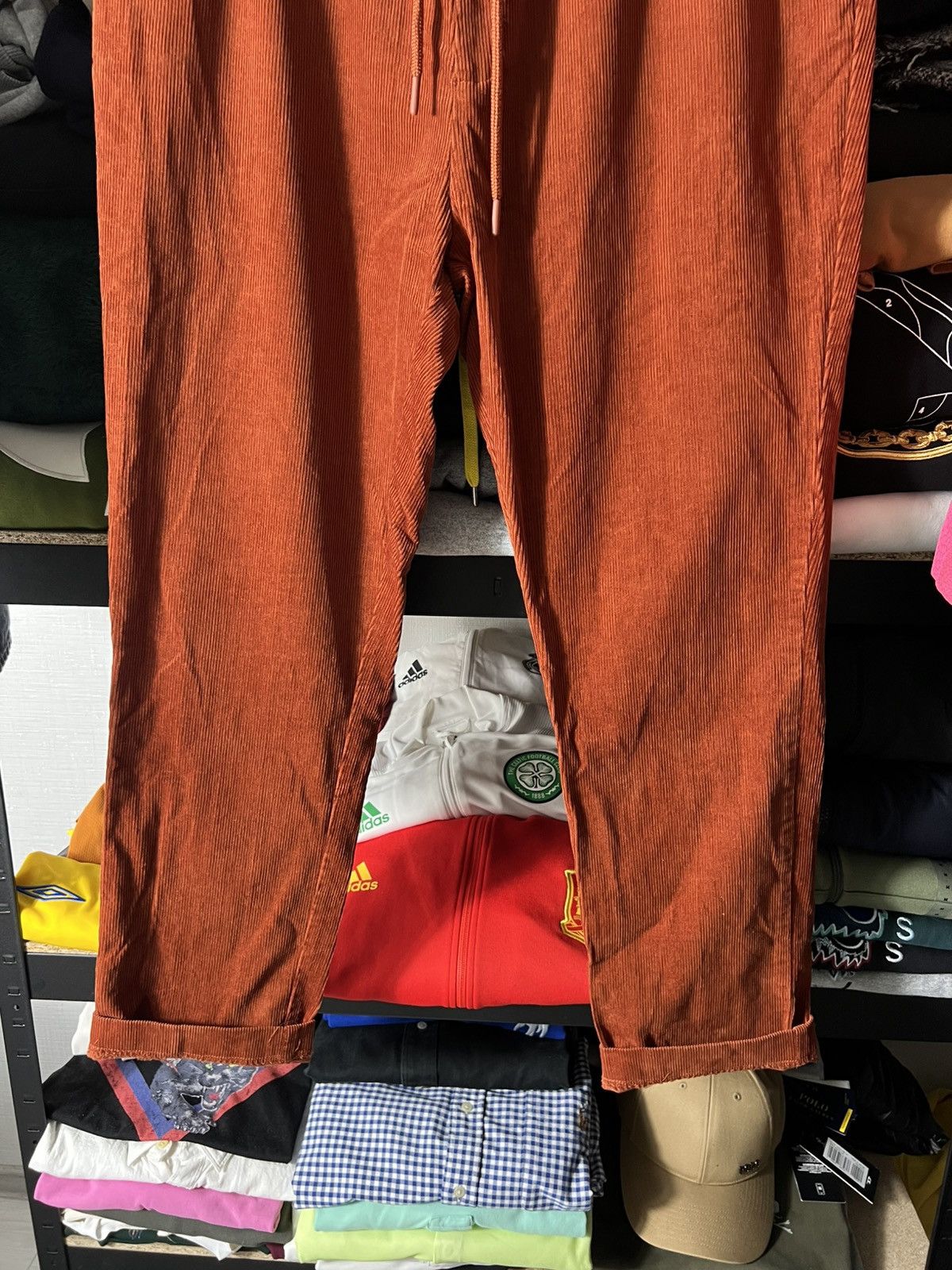 Folk 🍑 Folk Corduroy Chino Pants — Rust Orange — Size 5 (≈ W34) Size US 34 / EU 50 - 3 Thumbnail