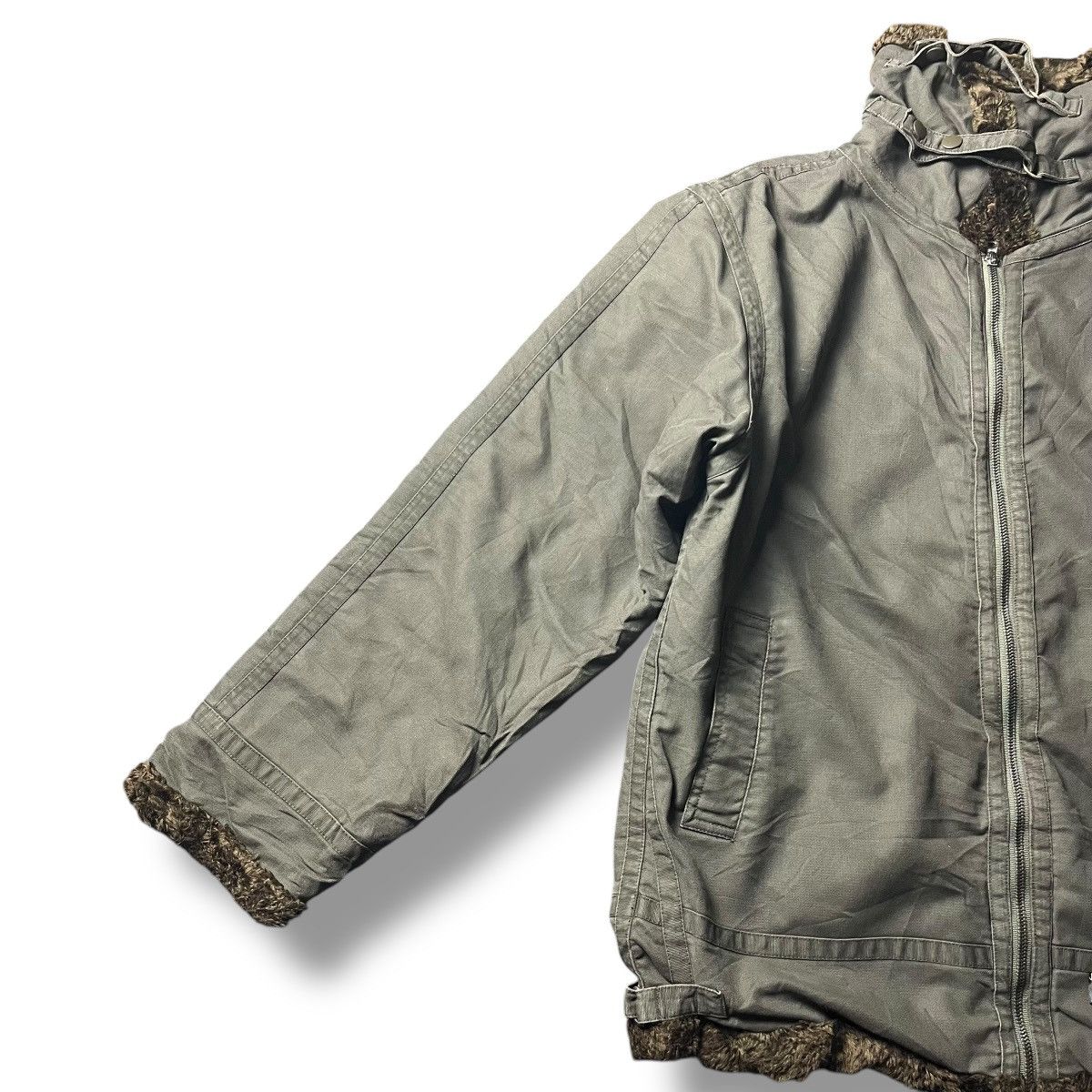 If Six Was Nine × Japanese Brand × Le Grande Bleu (L.G.B.) VINTAGE SOLJAH FUR LINED BONDAGE HEAVY JACKET Size US L / EU 52-54 / 3 - 2 Thumbnail