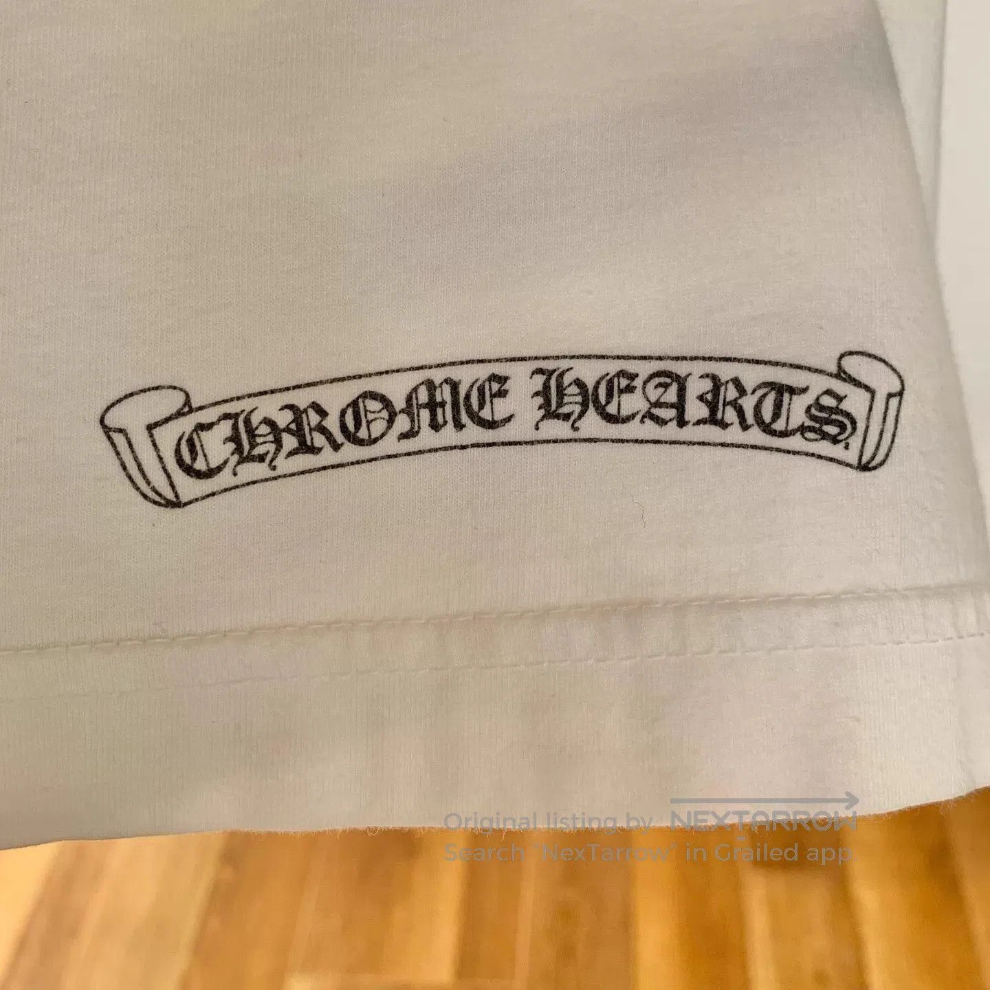 Chrome Hearts White Short Sleeve T-Shirt with Pocket Design. Size US M / EU 48-50 / 2 - 8 Thumbnail