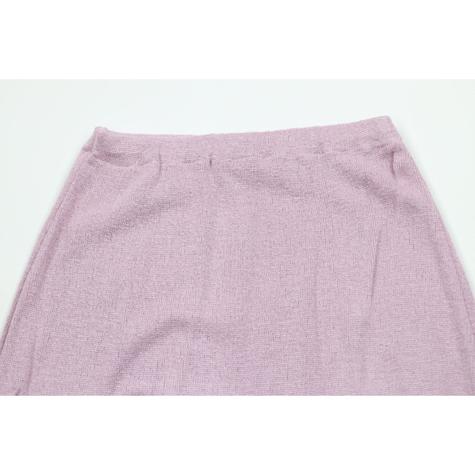 Vintage Vintage 70s Streetwear Blank Knit Skirt Lilac Purple Size 28" / US 6 / IT 42 - 8 Thumbnail