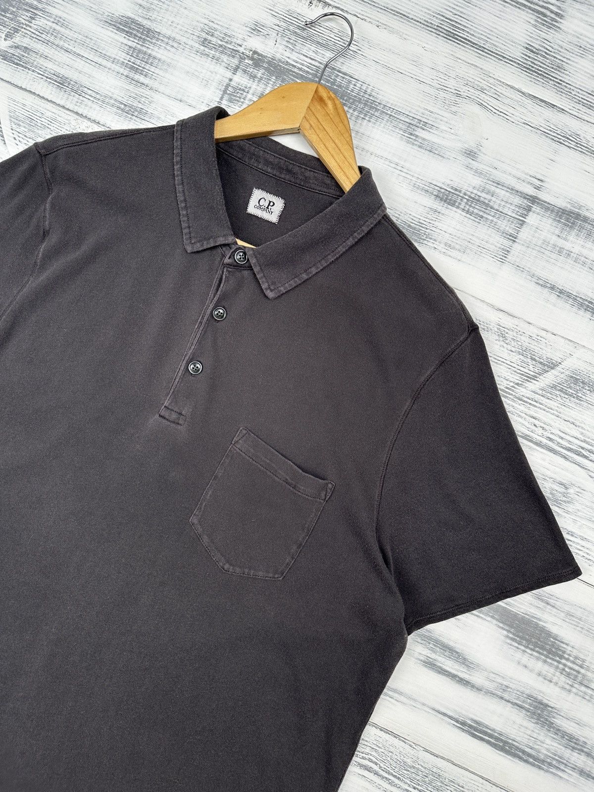 C.P. Company C.P. COMPANY Faded Basic Pockets Polo Shirt XXL Slim Fit Size US XXL / EU 58 / 5 - 3 Thumbnail
