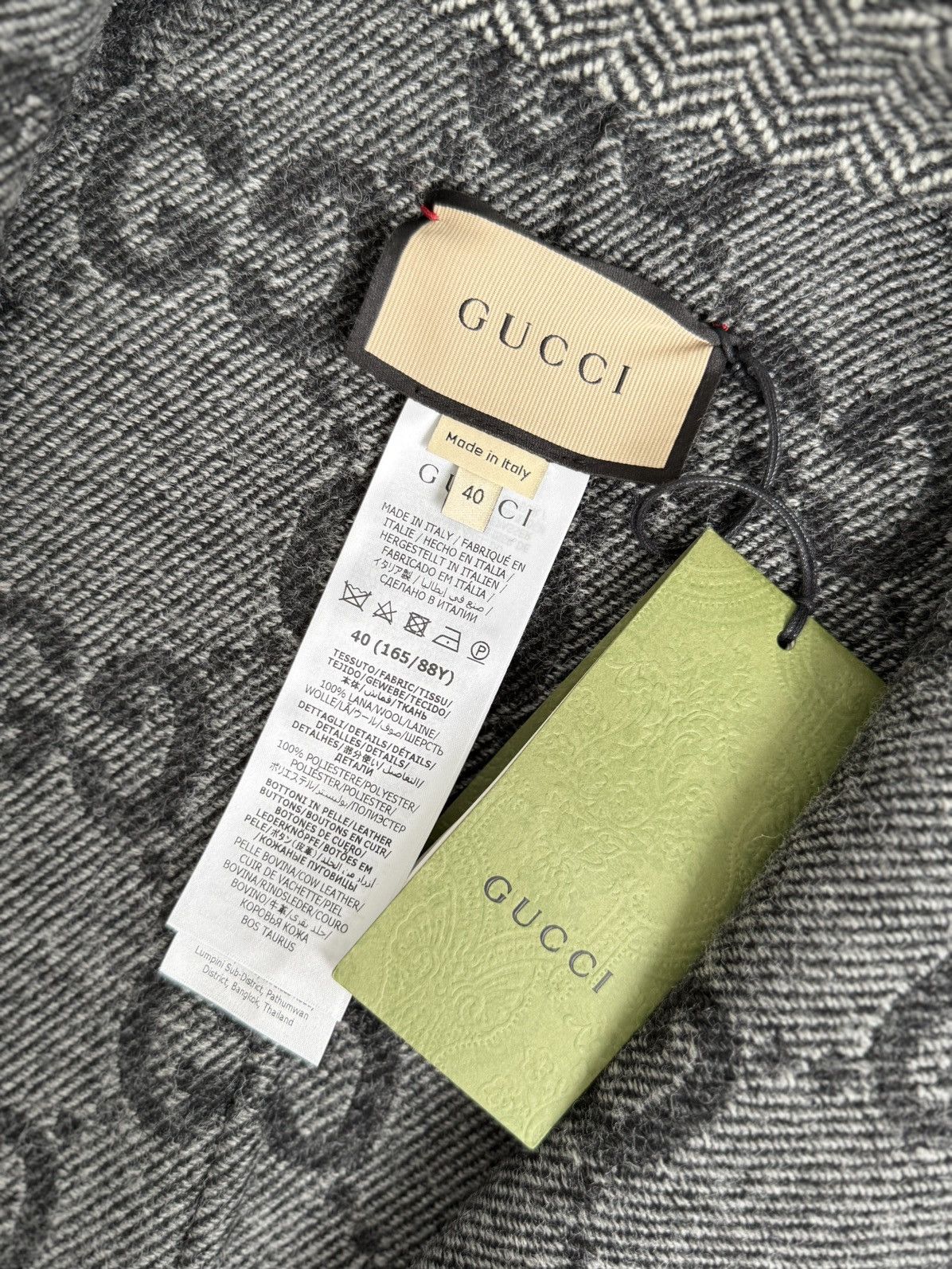 Gucci RRP $5500 NWT Gucci GG Reversible Wool Coat Monogram Size S / US 4 / IT 40 - 19 Thumbnail