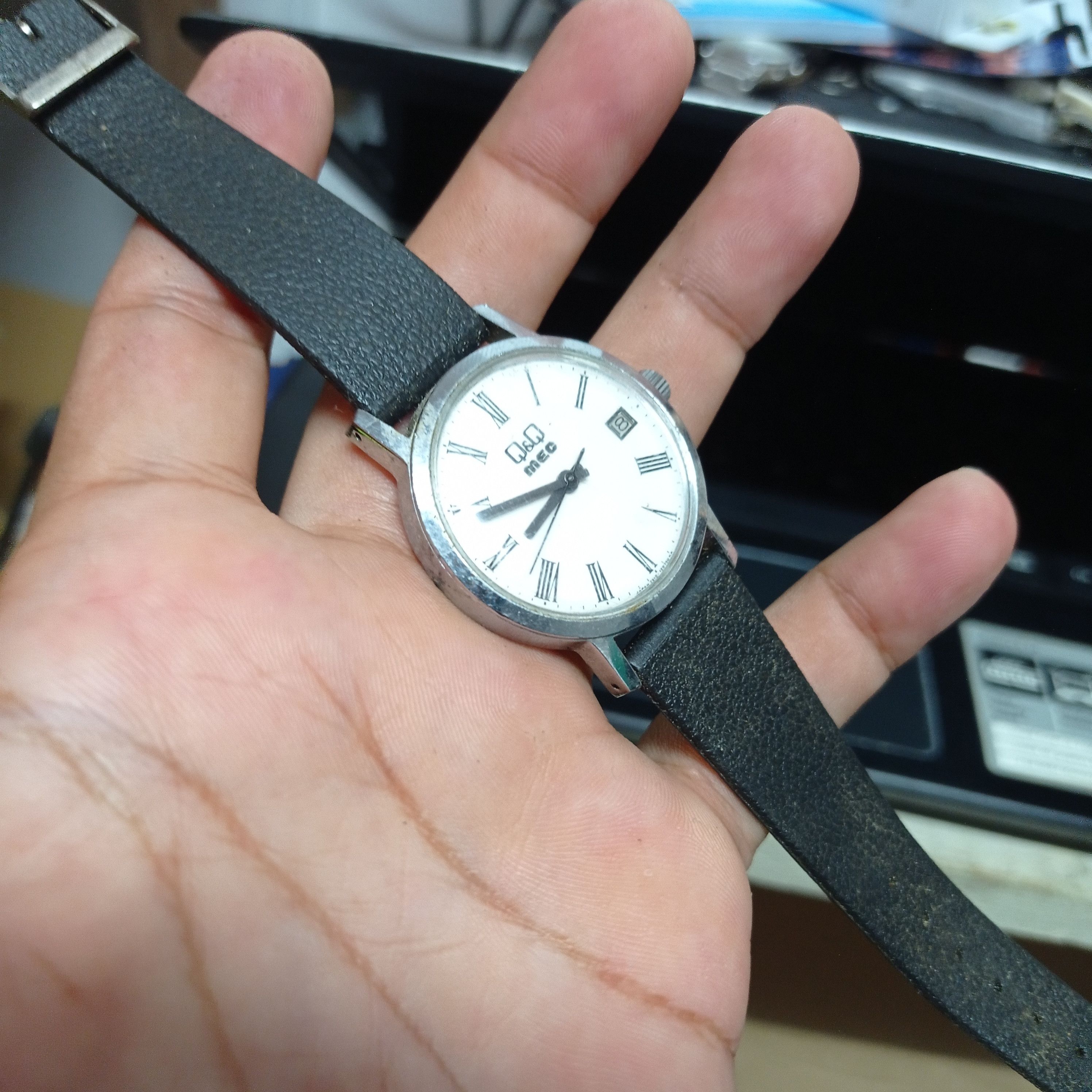 Japanese Brand Vintage Retro Q&Q Automatic Hand winding Watch (JAPAN WATCH) Size ONE SIZE - 5 Thumbnail