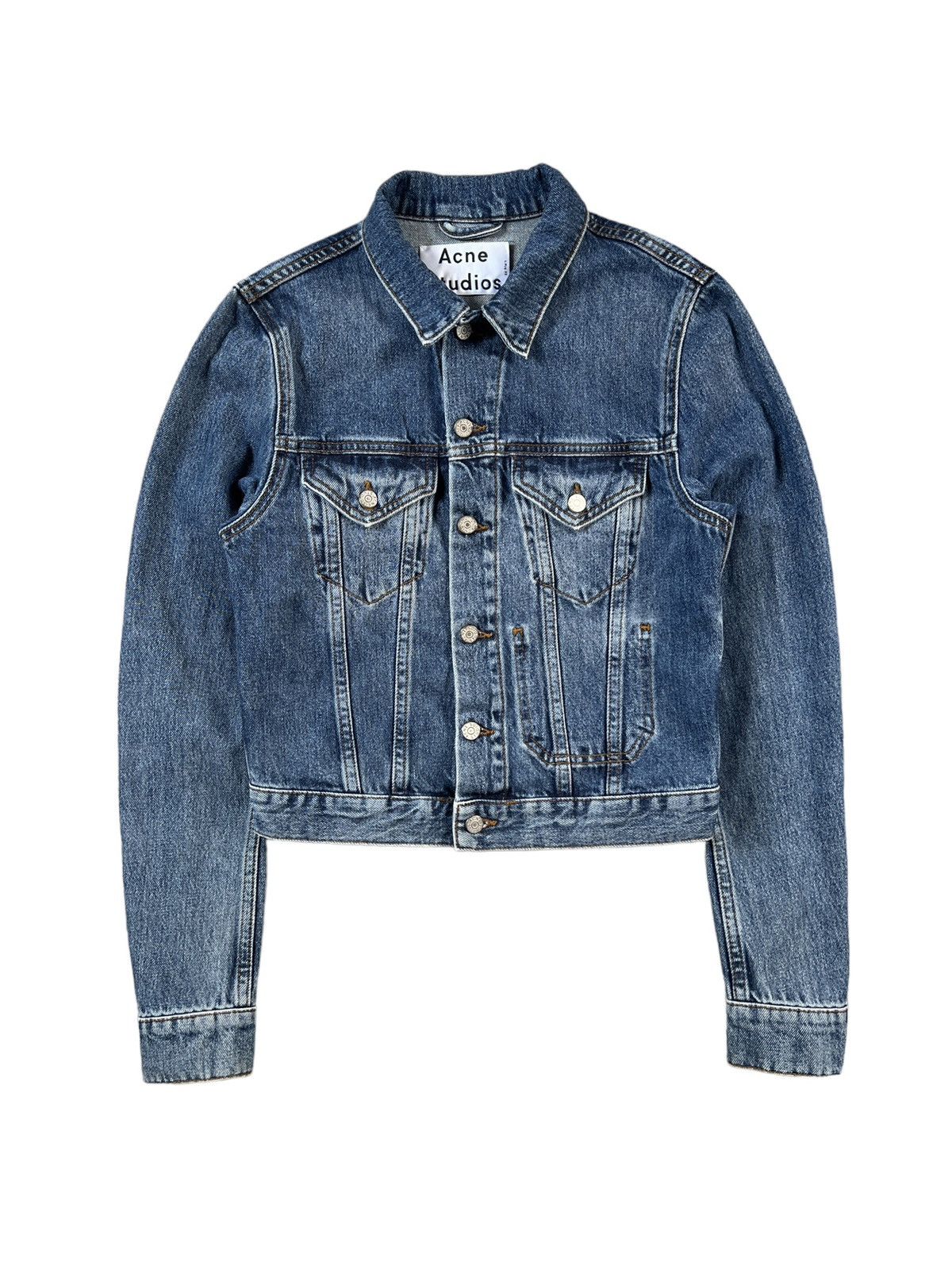 Acne Studios Acne Studios SS14 Cropped Denim Jacket Size XS / US 0-2 / IT 36-38 - 2 Thumbnail