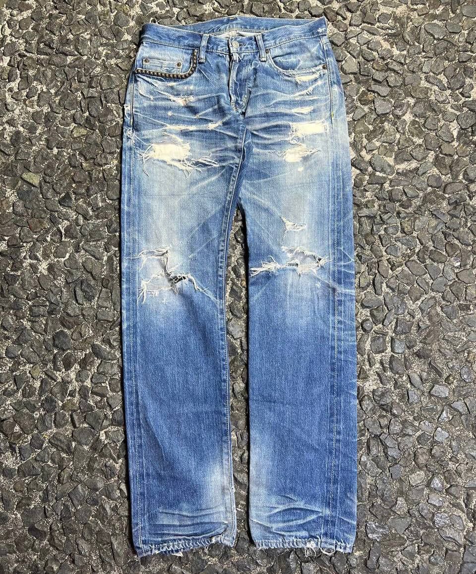 Hysteric Glamour Hysteric Glamour - Studded Tattered Denim Size US 30 / EU 46 - 1 Thumbnail