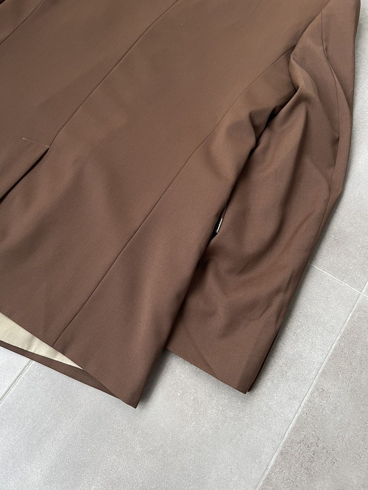 Han Kjobenhavn !DS! AW22 Han Kjobenhavn Boxy Suit Brown Blazer Size 44R - 17 Thumbnail